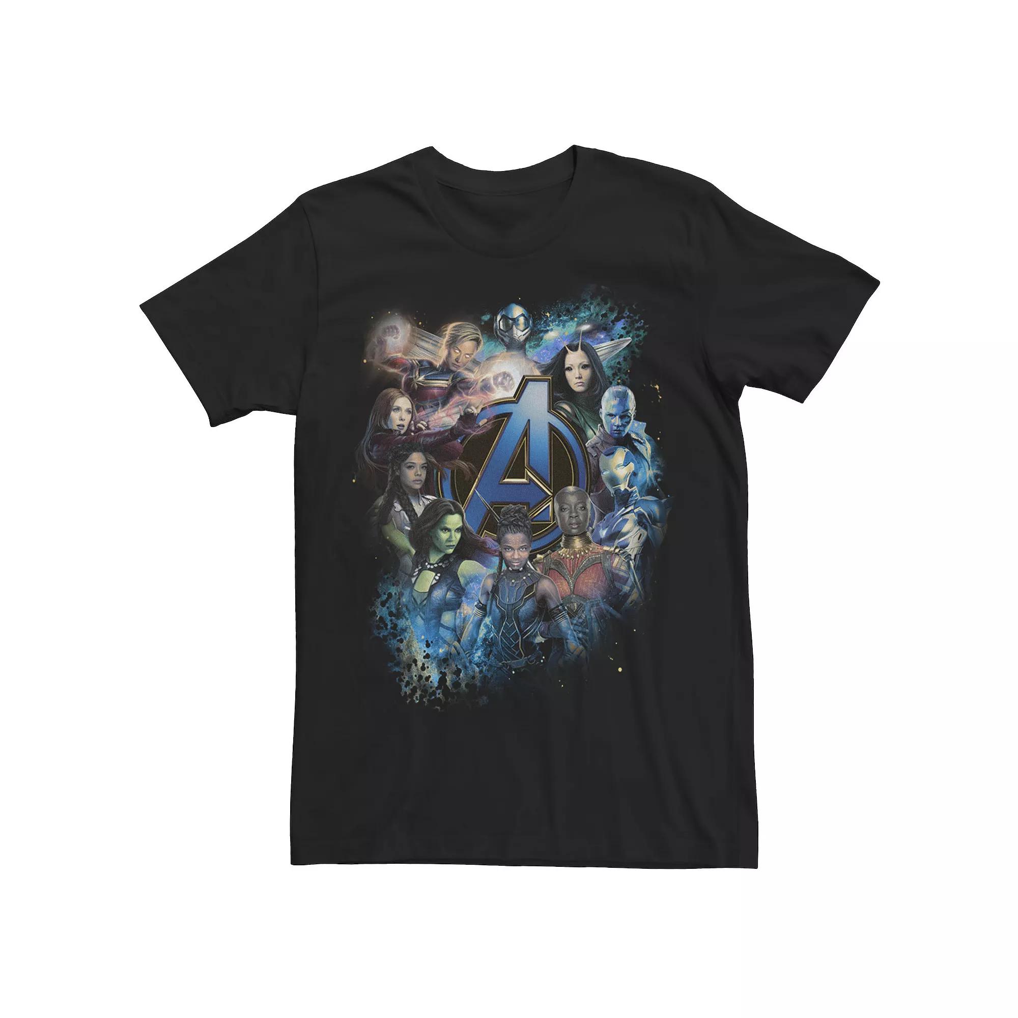 Men's Marvel Avengers: Endgame Cast Collage Portrait Tee,  Product Image