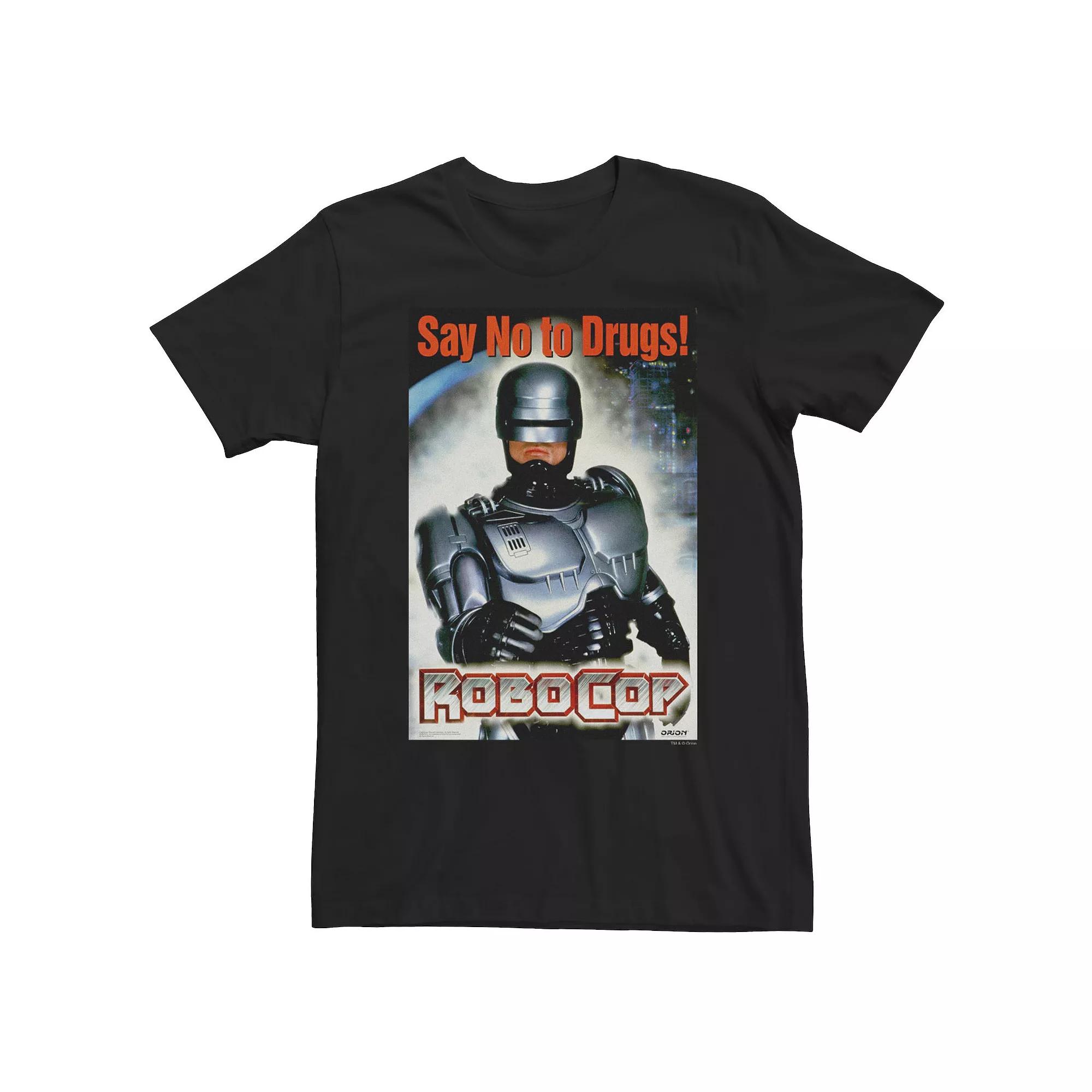 Men's Robocop Say No To Drugs Portrait Short Sleeve Tee,  Product Image