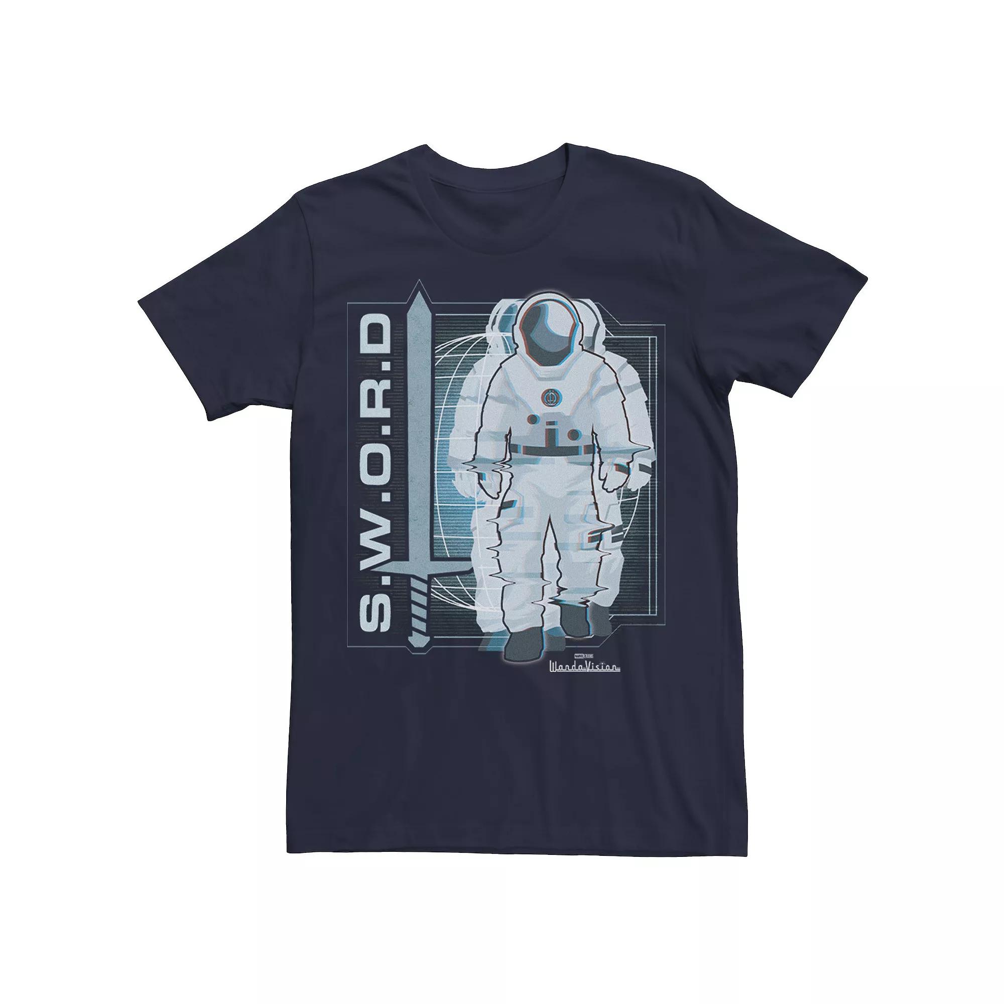 Men's Marvel WandaVision Space Suit S.W.O.R.D. Logo Tee,  Product Image