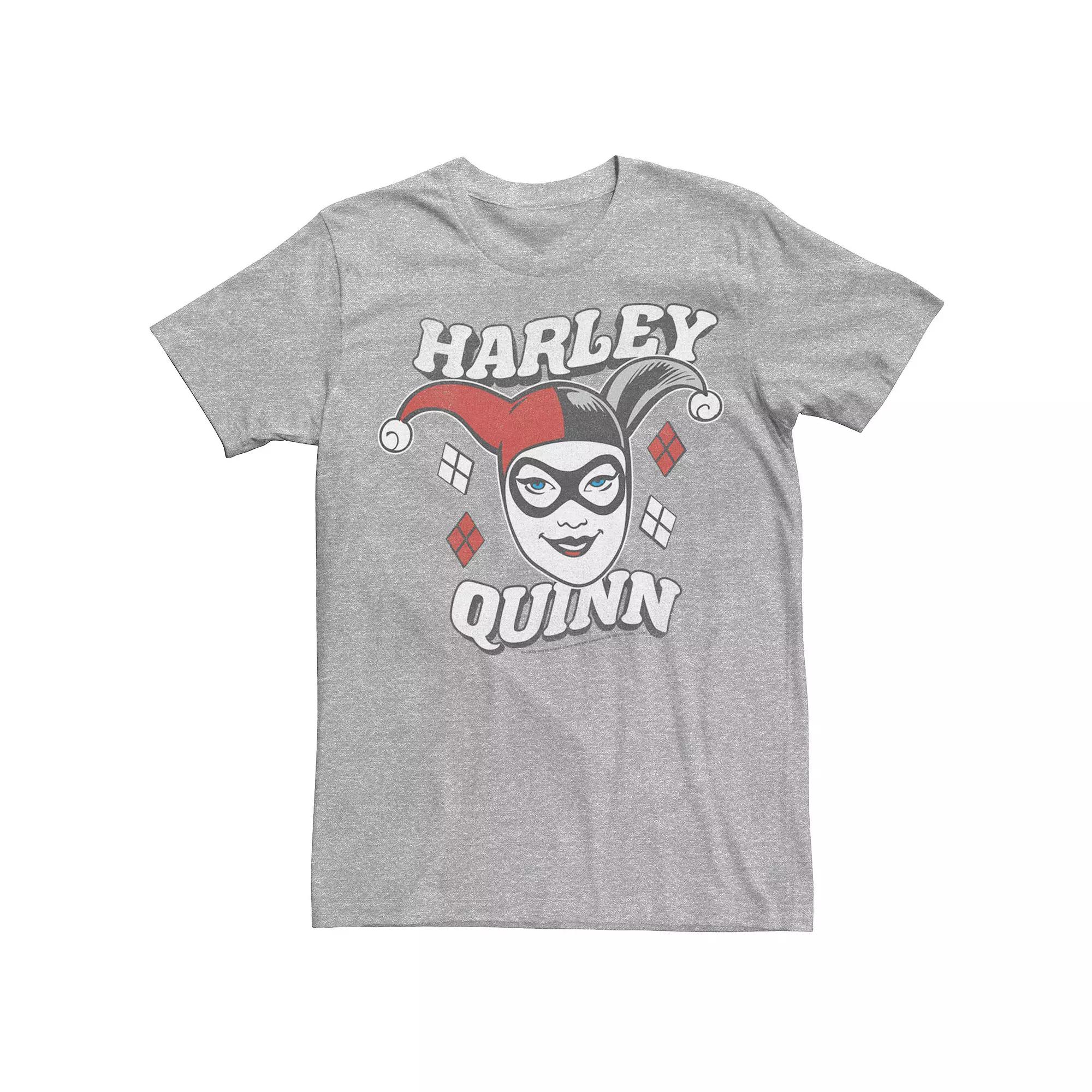 Men's Batman Vintage Harley Quinn Head Shot Tee,  Product Image