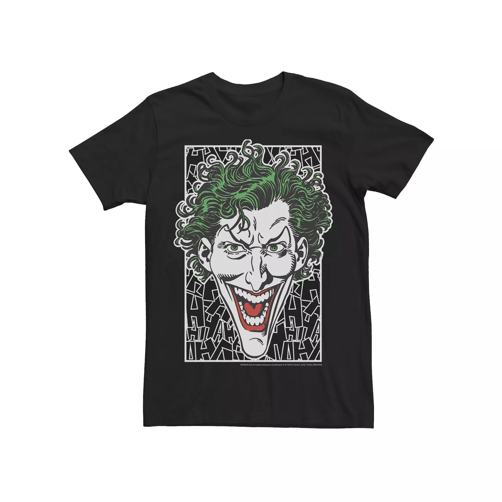 Men's DC Comics Batman Joker Laugh Headshot Tee,  Product Image