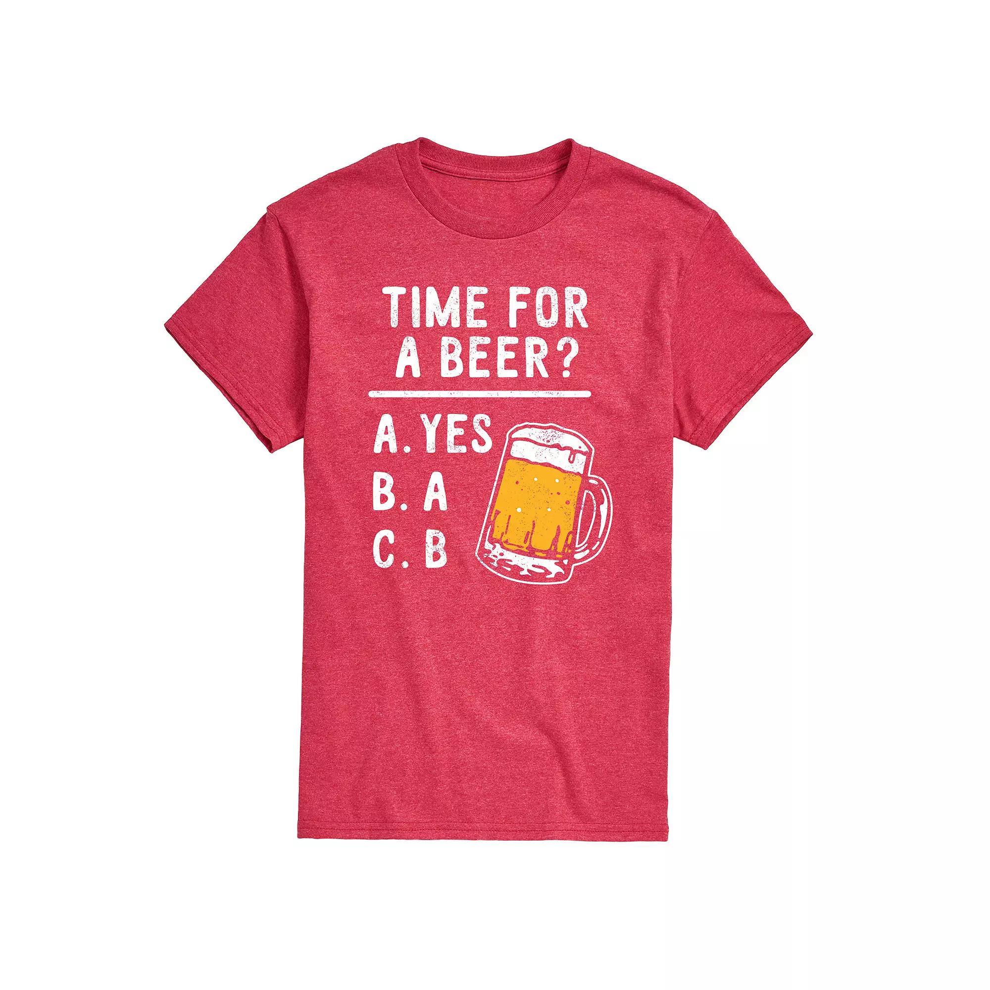 Men's Time for a Beer Tee,  Product Image