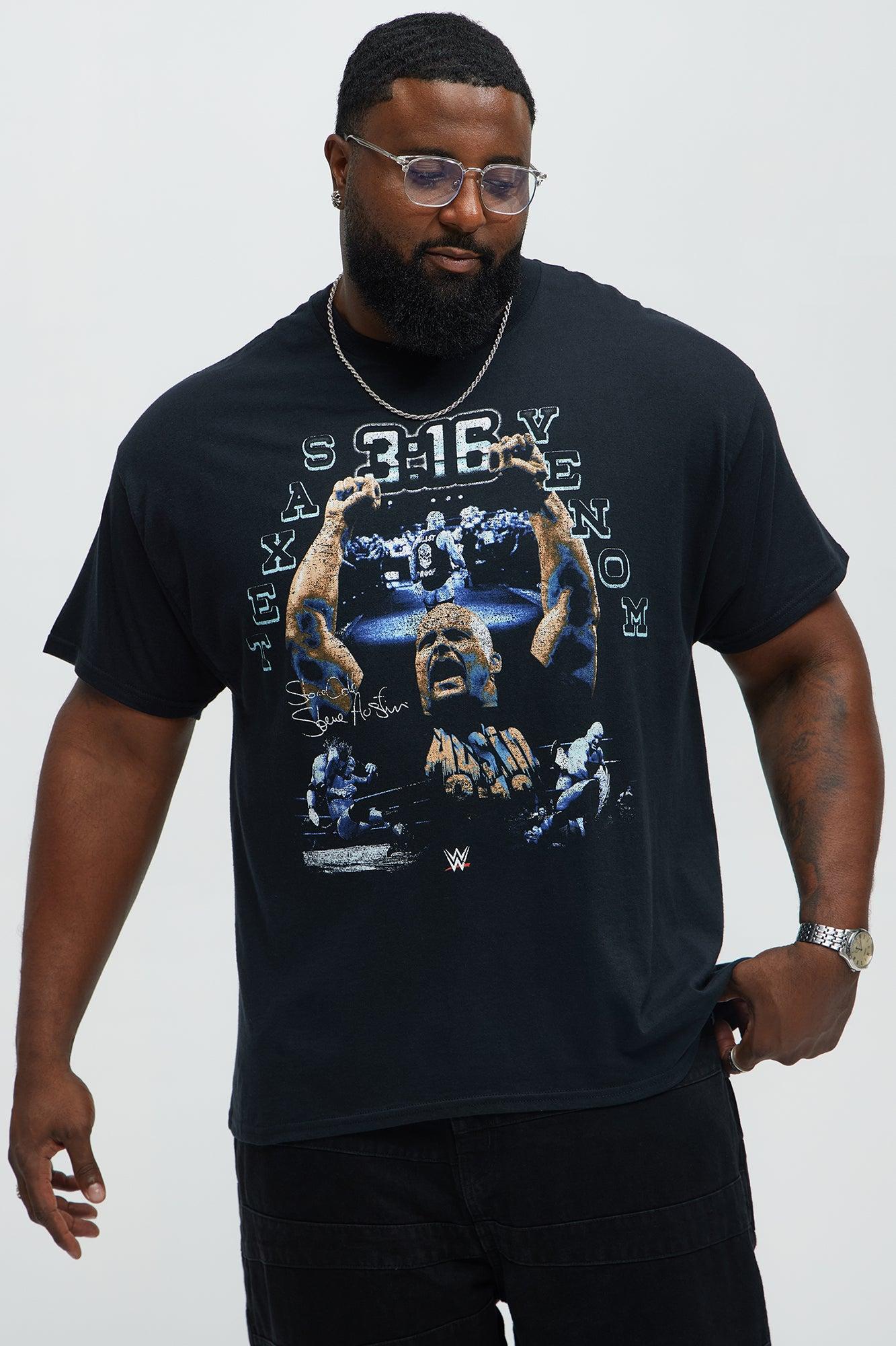 WWE Austin 3:16 Short Sleeve Tee - Black Male Product Image