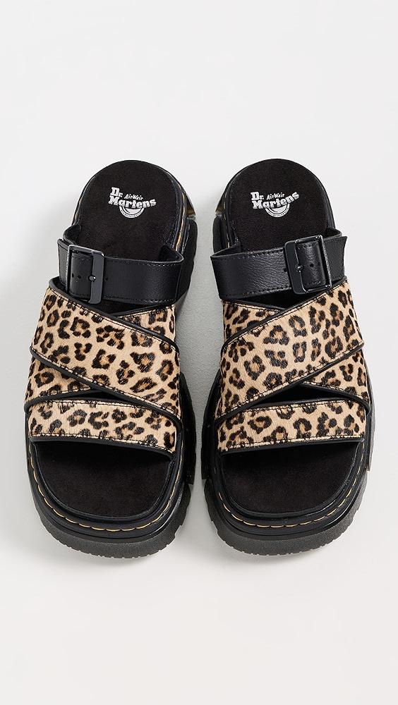 Dr. Martens Mattison Light Tan Mini Leopard Slides | Shopbop Product Image