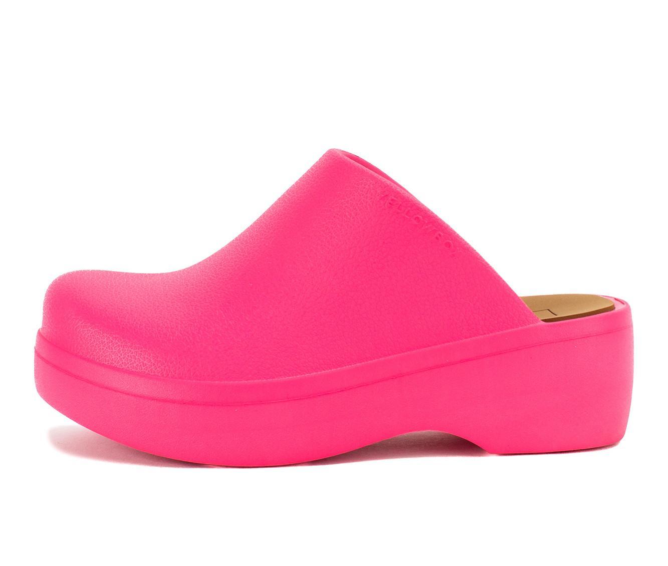 Women's Yellow Box Zippy Platform Clogs Product Image