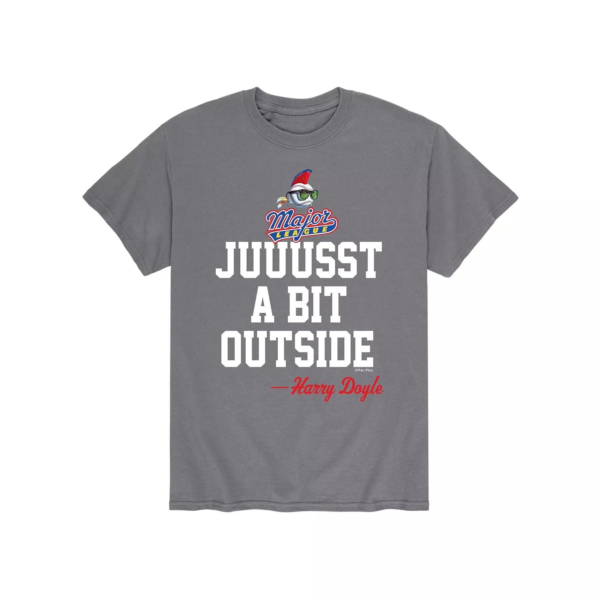 Men's Major League "Juuusst A Bit Outside" Baseball Tee,  Product Image