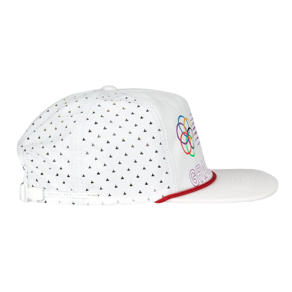Grassroots California Bleizing White Zipperback Hat Product Image