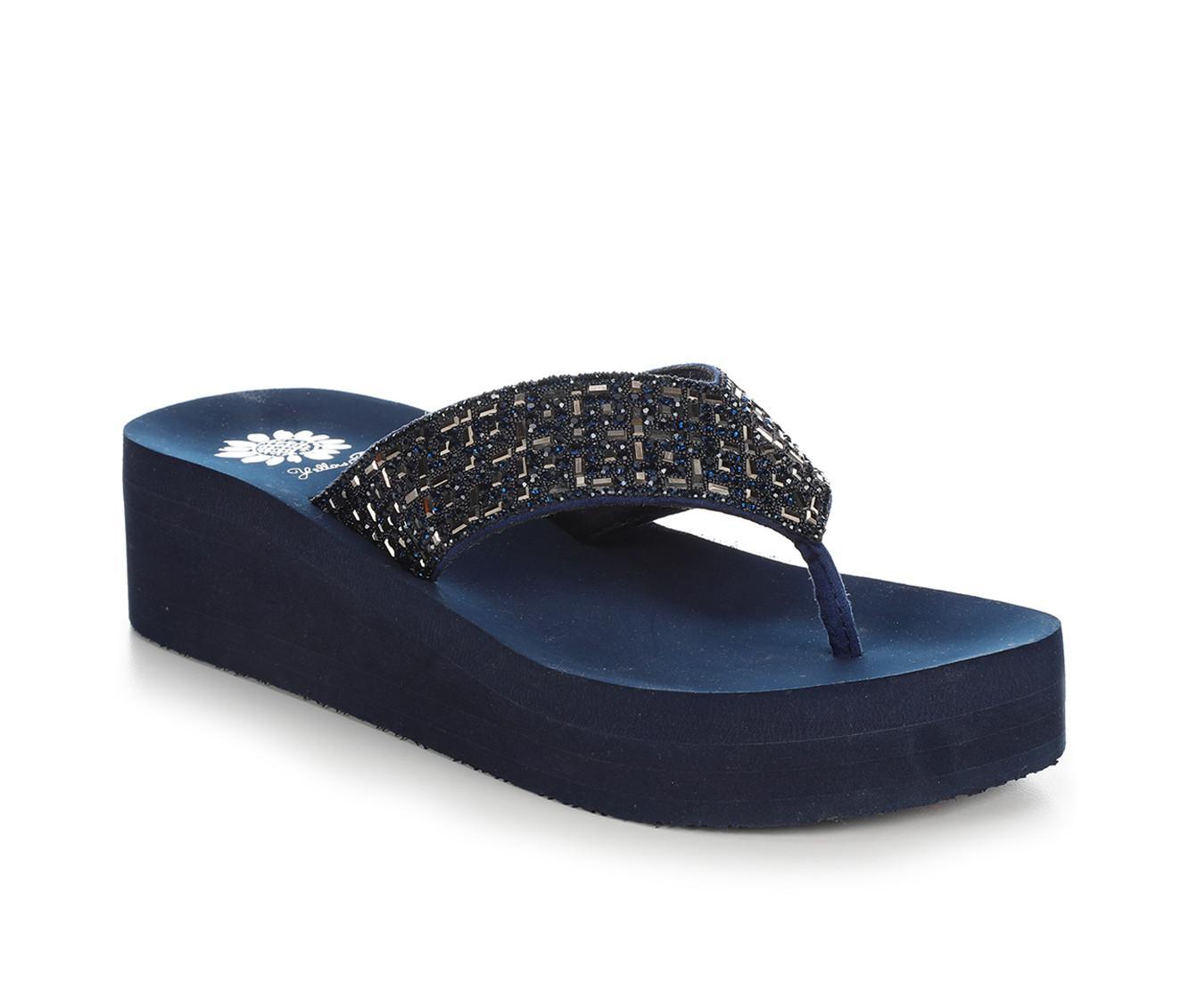 Women's Yellow Box Tari Wedge Flip-Flops Product Image