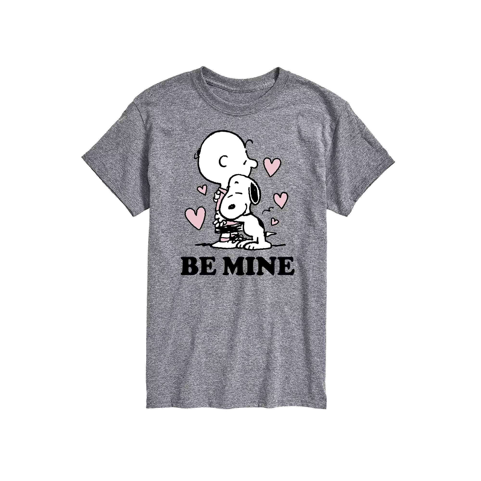 Big & Tall Peanuts Be Mine Tee, Men's,  Product Image