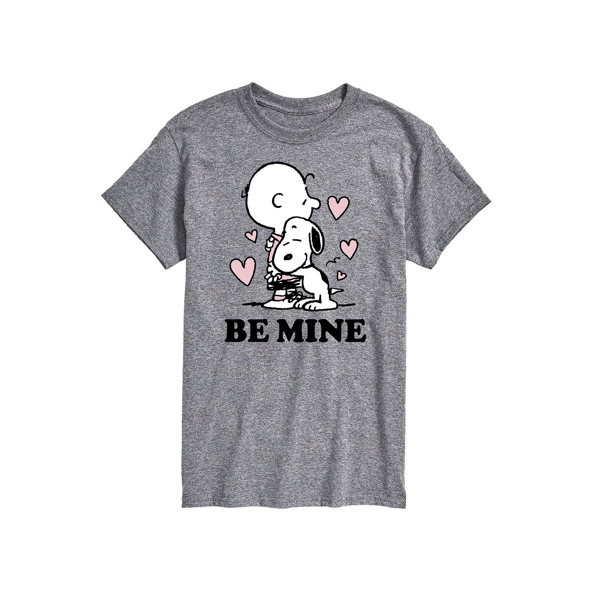 Big & Tall Peanuts Be Mine Tee, Men's,  Product Image
