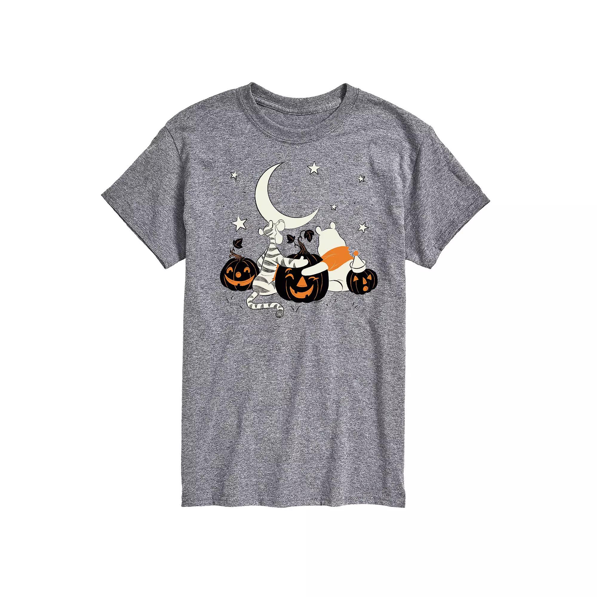 Disney's Winnie The Pooh Big & Tall Tigger and Pooh Pumpkin Patch Graphic Tee, Men's,  Product Image