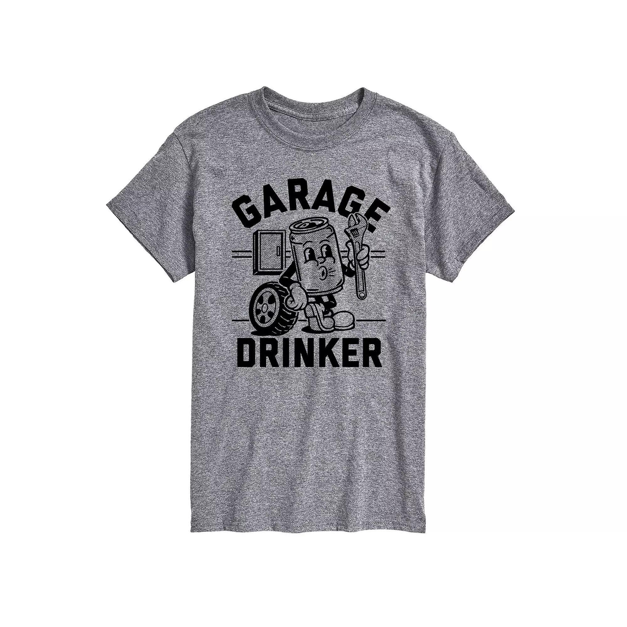 Big & Tall Garage Drinker Tee, Men's,  Product Image