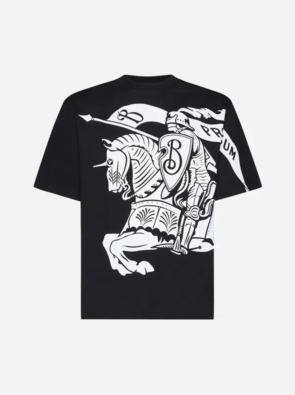 Equestrian Knight-print cotton T-shirt Product Image