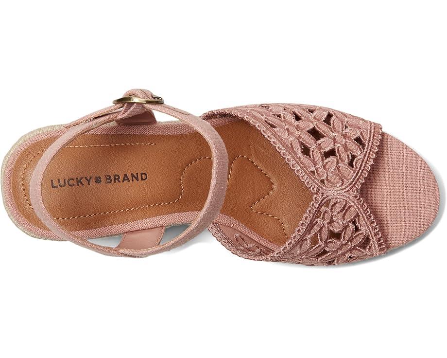 Women's Lucky Brand Coyna Floral Espadrille Wedge Sandals Product Image