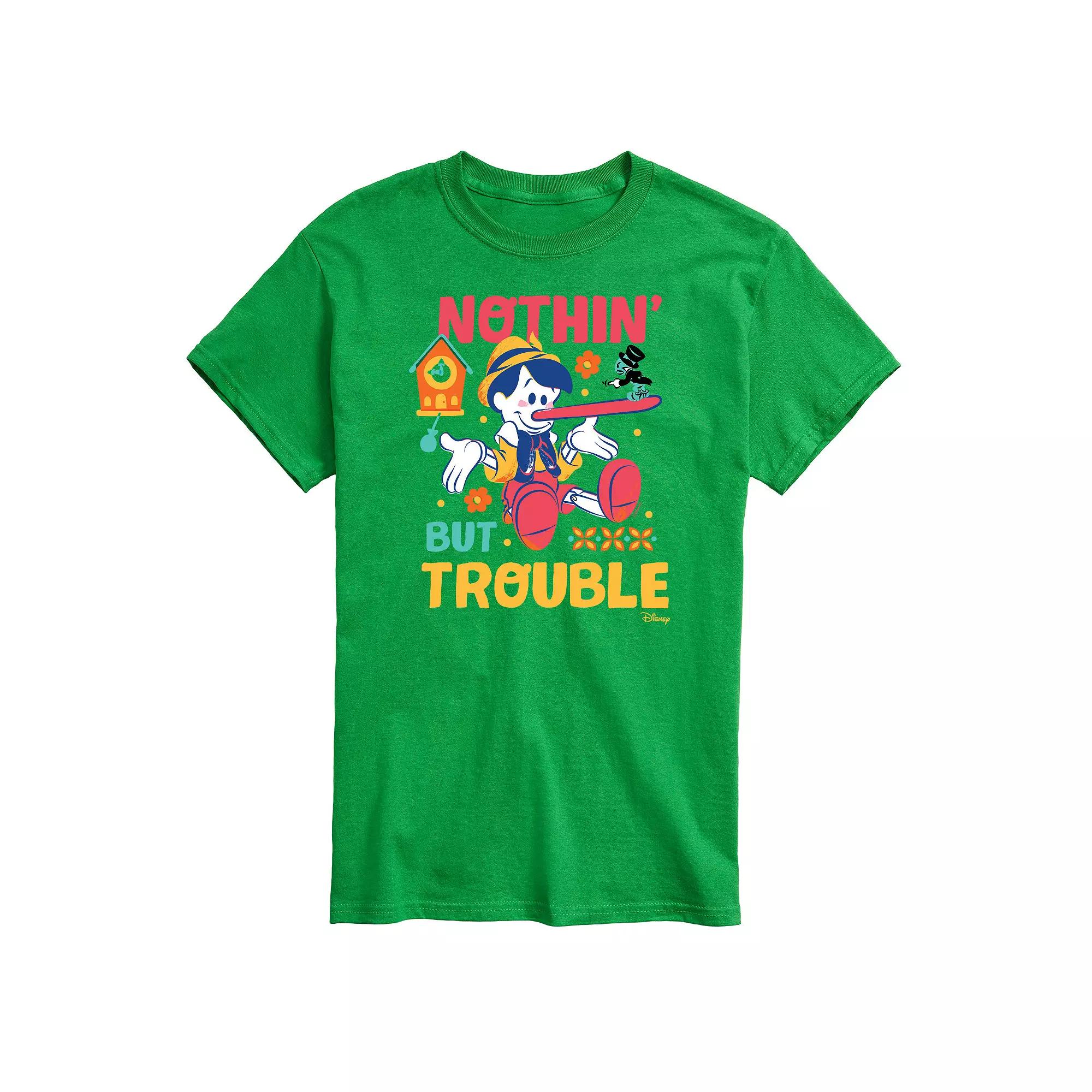 Disney's Pinocchio Men's Nothin' But Trouble Graphic Tee,  Product Image