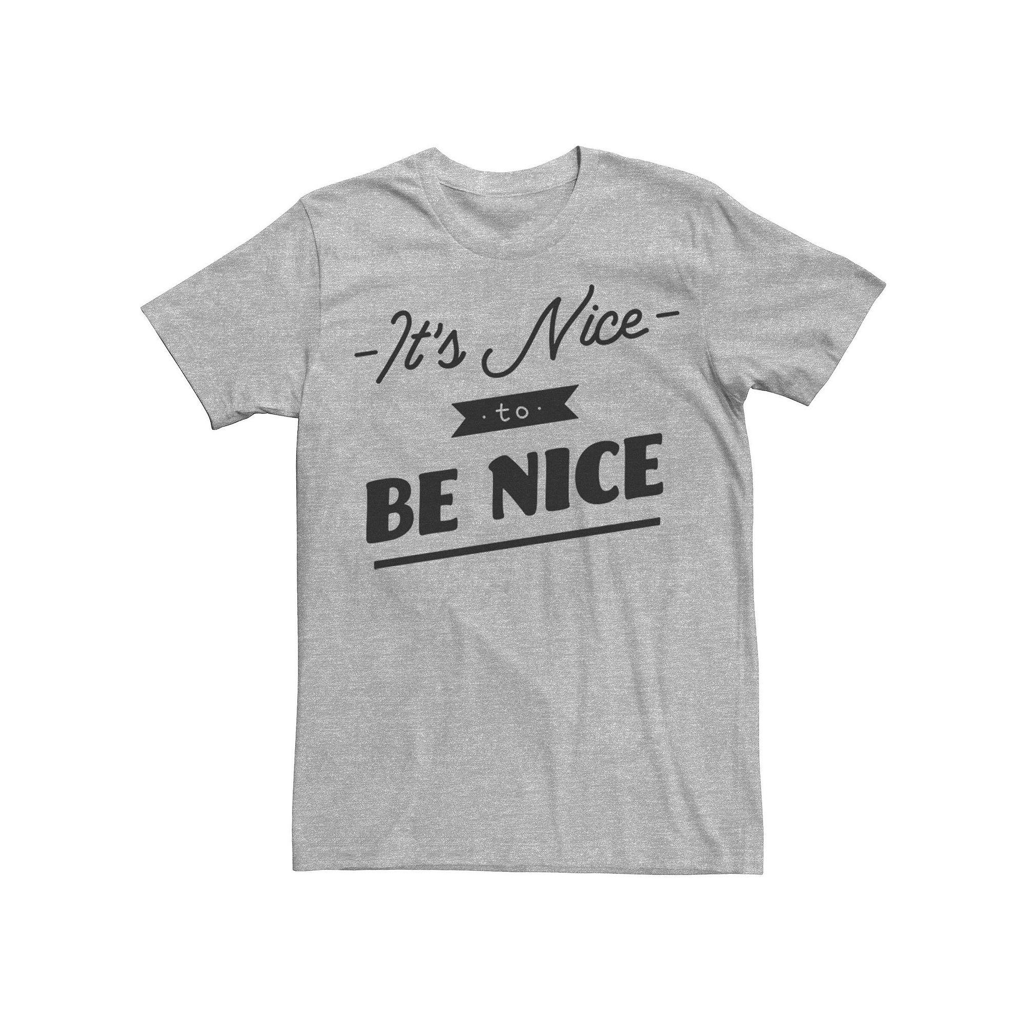 Men's Fifth Sun Nice To Be Nice Bold Tee, Size: XXL, Athletic Grey Product Image
