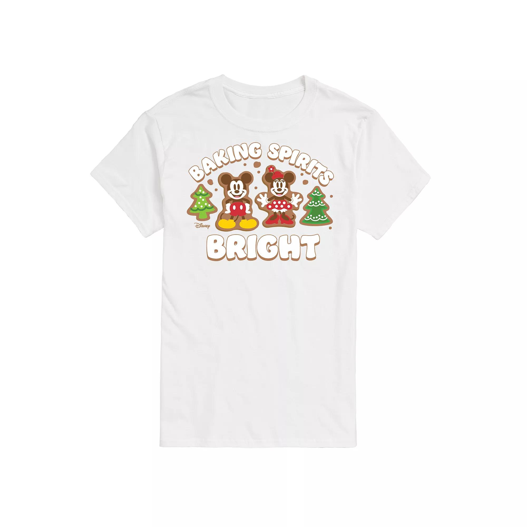Disney's Mickey & Minnie Mouse Men's Baking Spirits Bright Graphic Tee,  Product Image