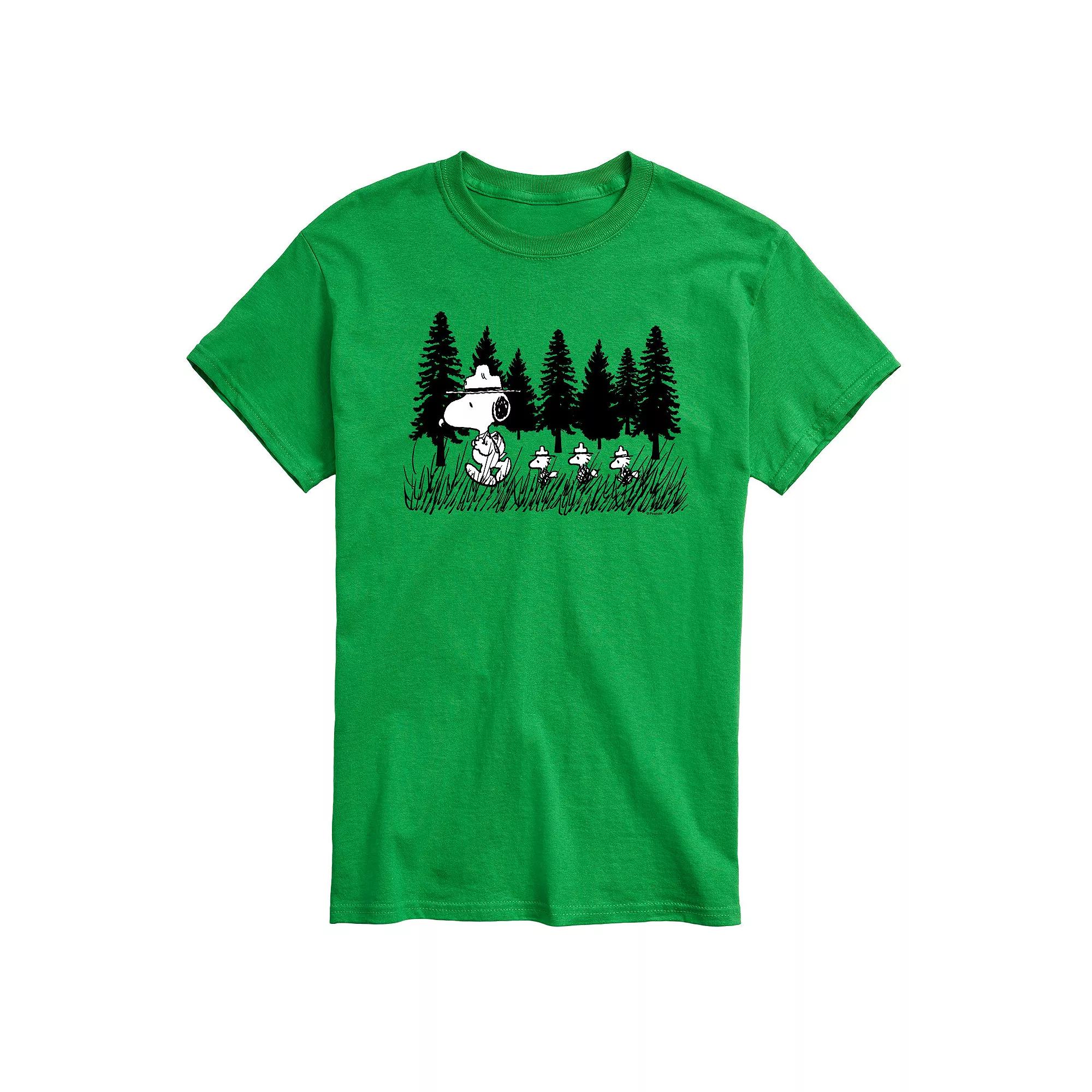 Big & Tall Peanuts Beagle Scouts Trooping Along Graphic Tee, Men's,  Product Image