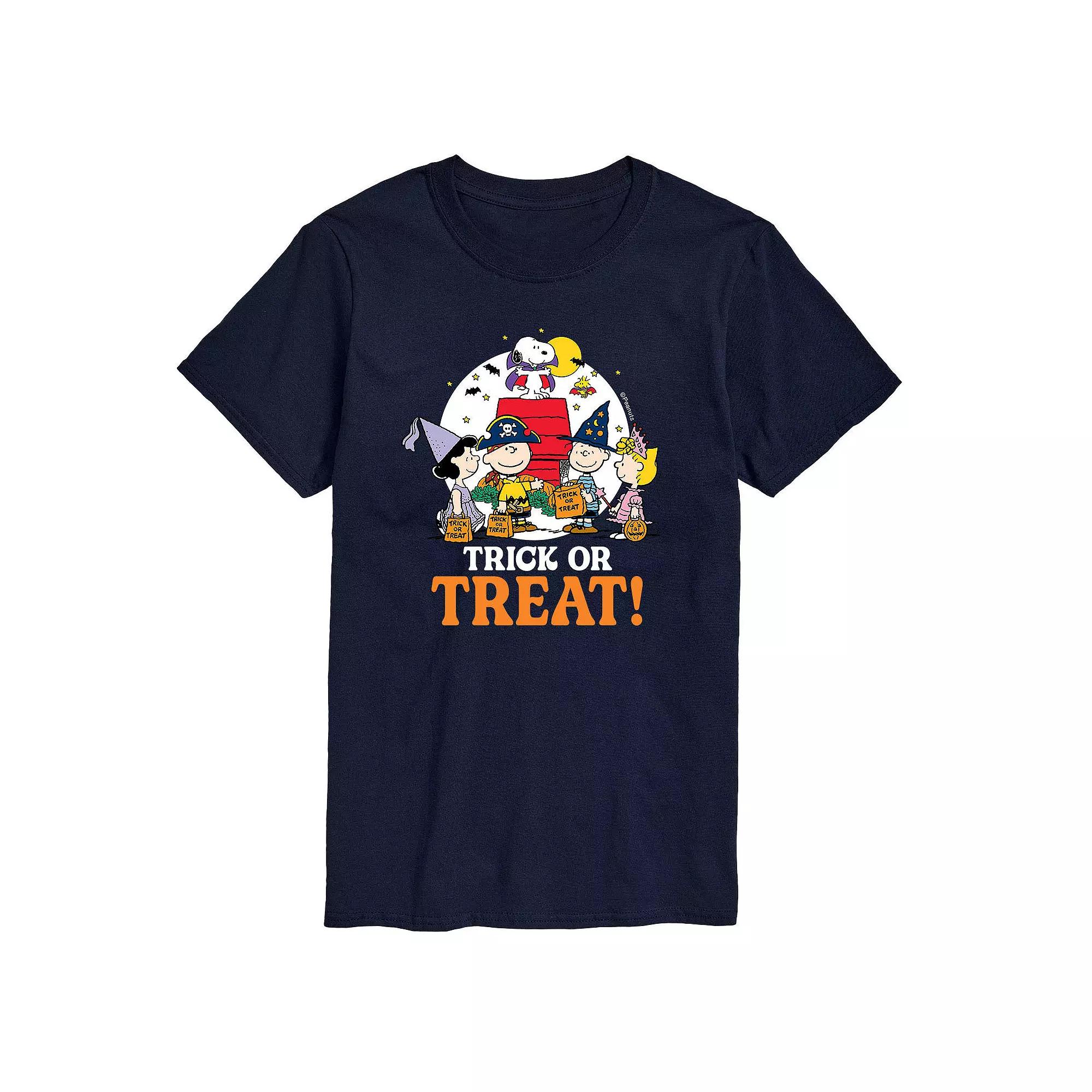 Big & Tall Peanuts Trick Or Treat Tee, Men's,  Product Image