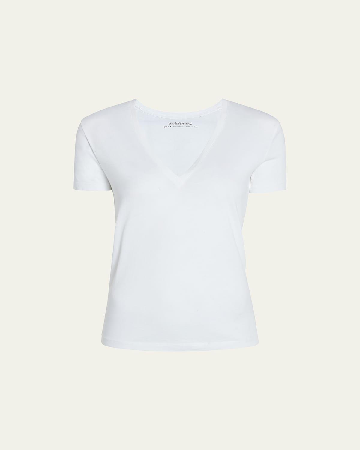 Cotton V-Neck Tee Product Image