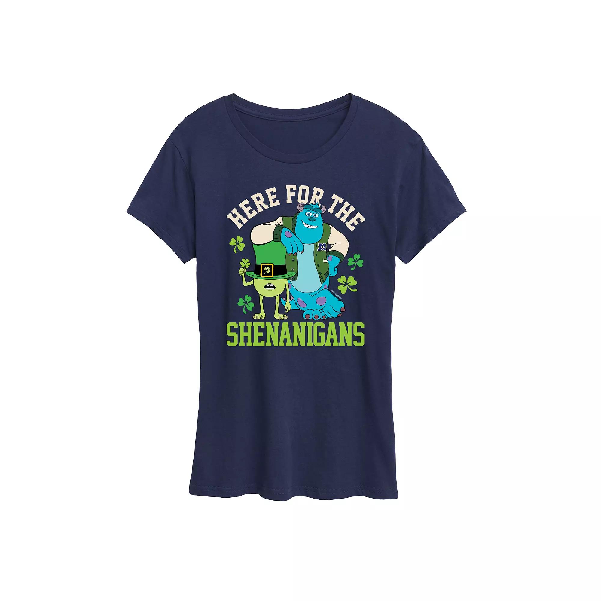 Disney / Pixar's Monsters, Inc. Mike & Sully Women's Shenanigans Graphic Tee,  Product Image