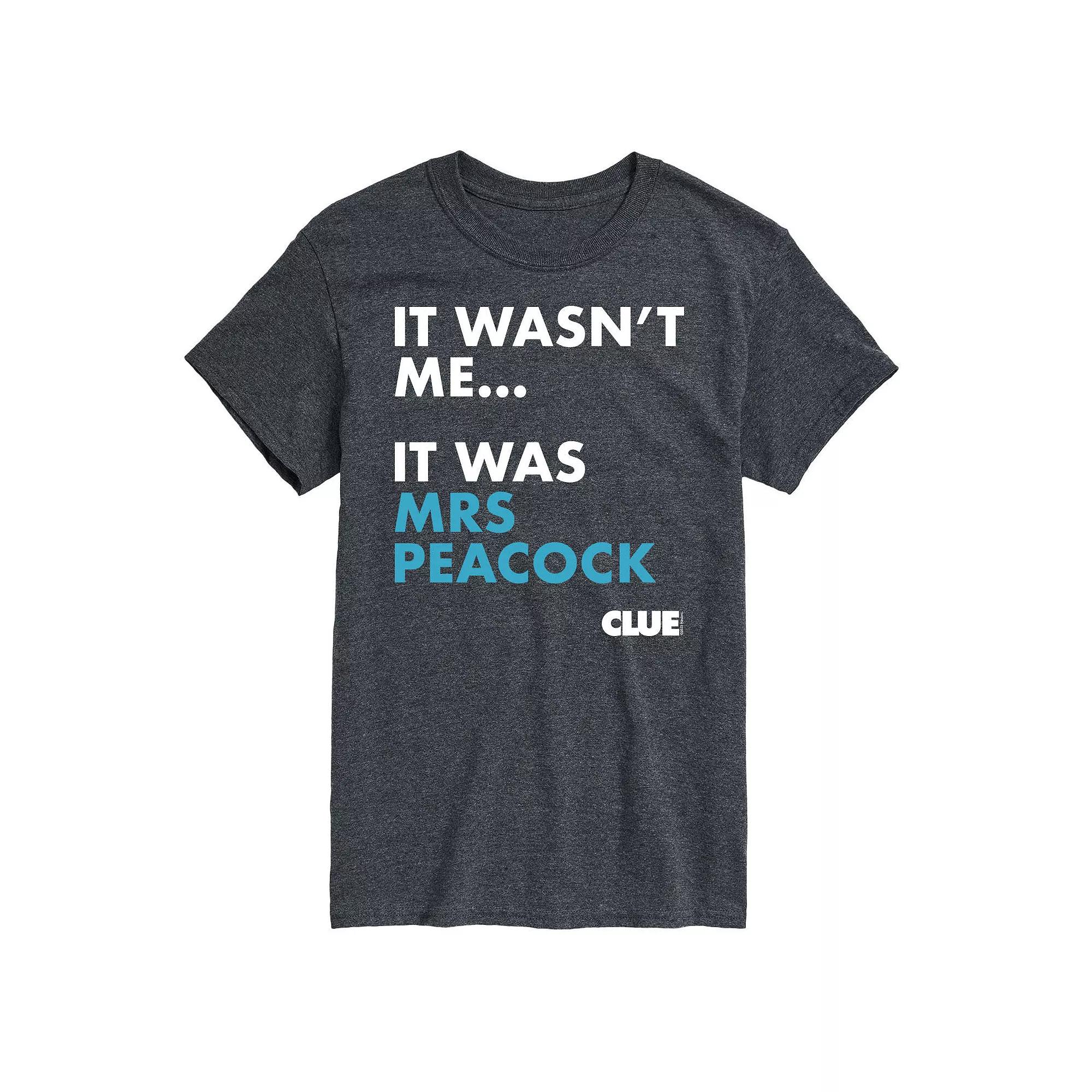 Men's Clue It Was Mrs. Peacock Graphic Tee,  Product Image