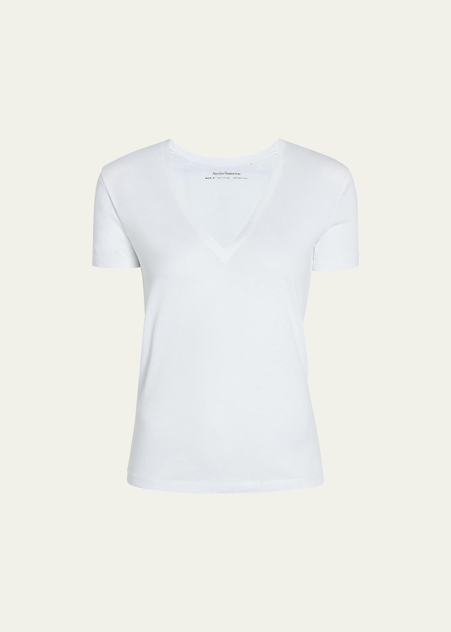 Cotton V-Neck Tee Product Image