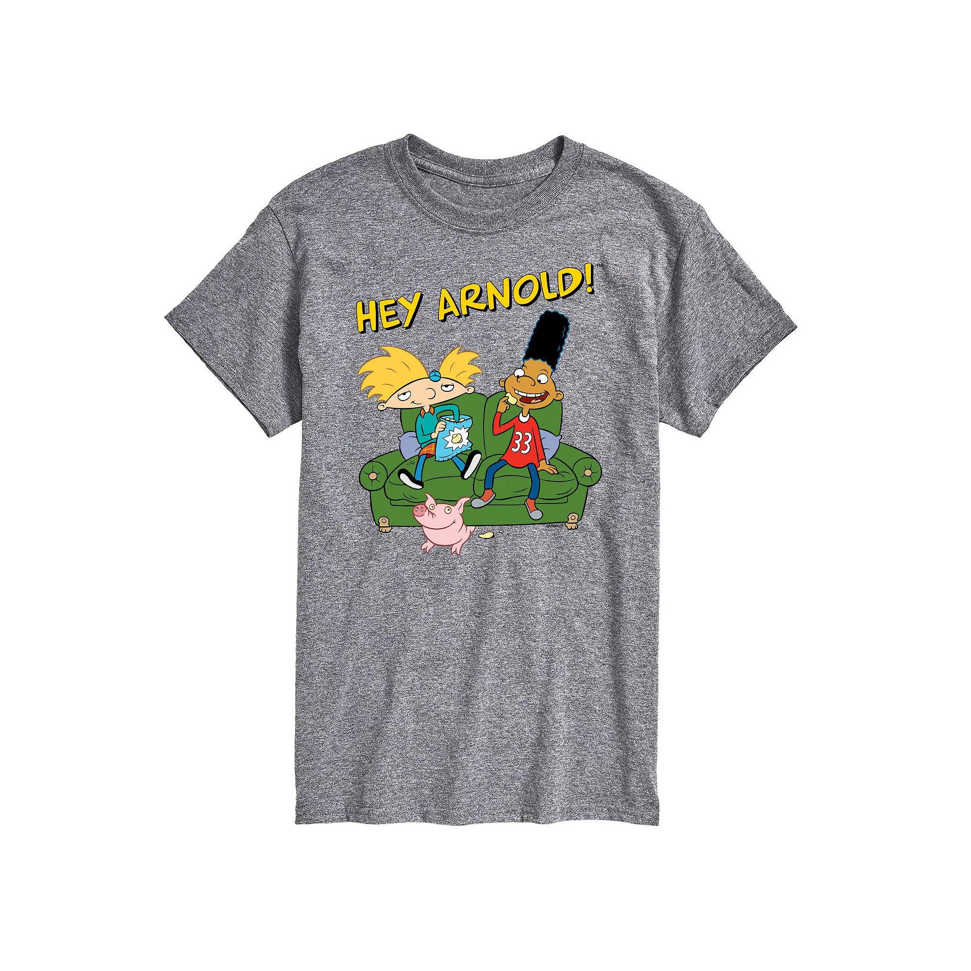 Big & Tall Hey Arnold! Gerald And Arnold On The Couch Graphic Tee, Men's,  Product Image