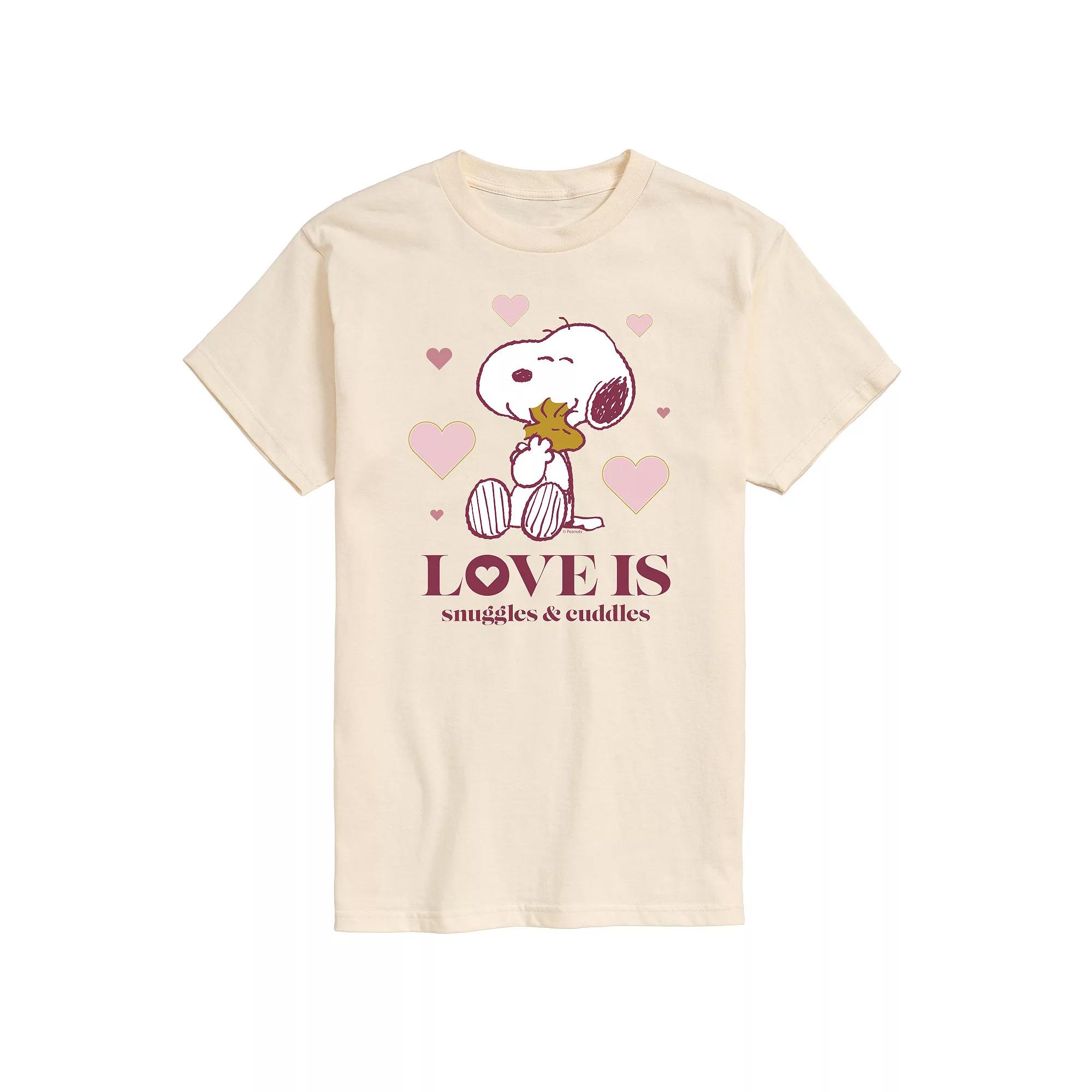 Men's Peanuts Snuggles Cuddles Tee,  Product Image