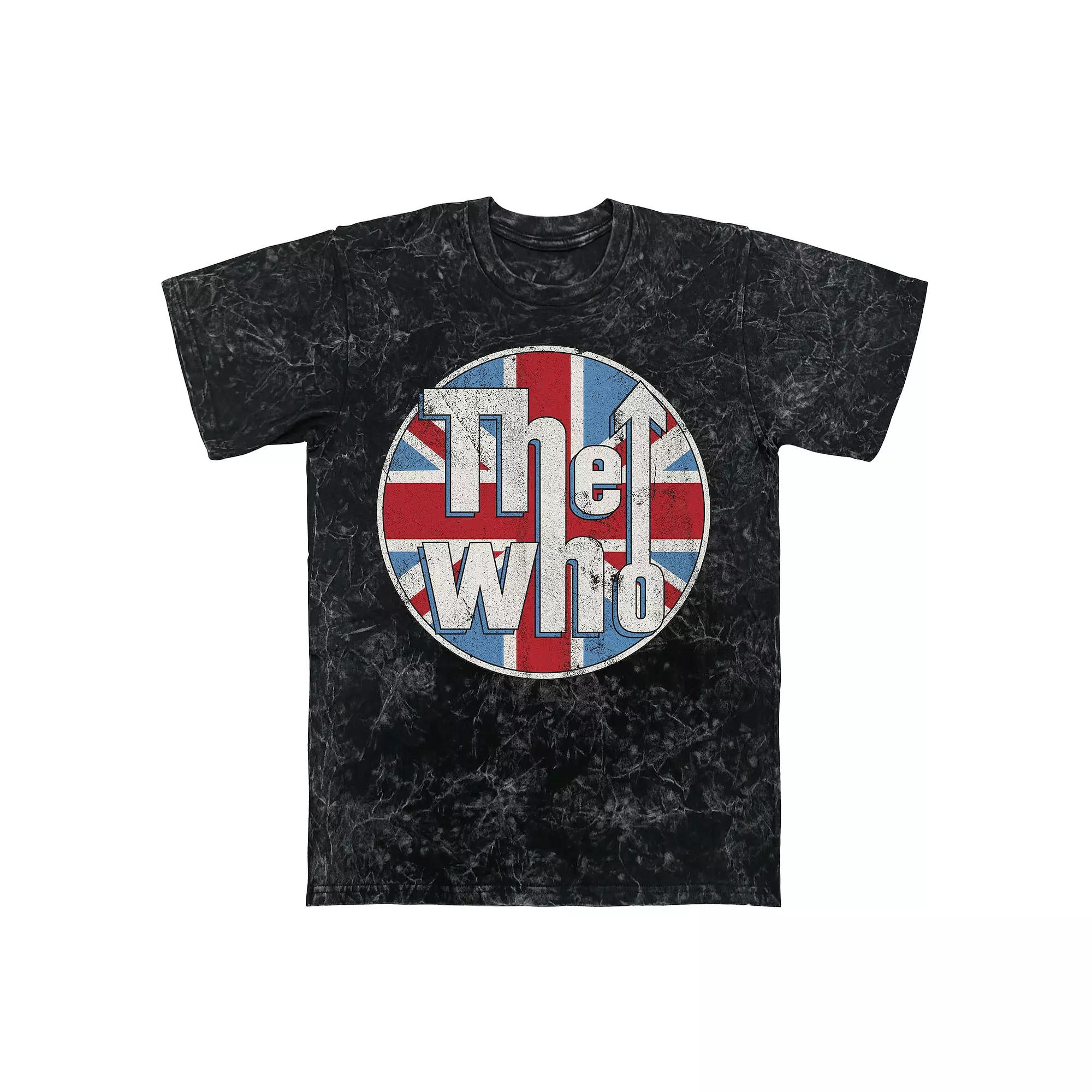 Men's The Who Union Jack Mineral Wash Graphic Tee,  Product Image