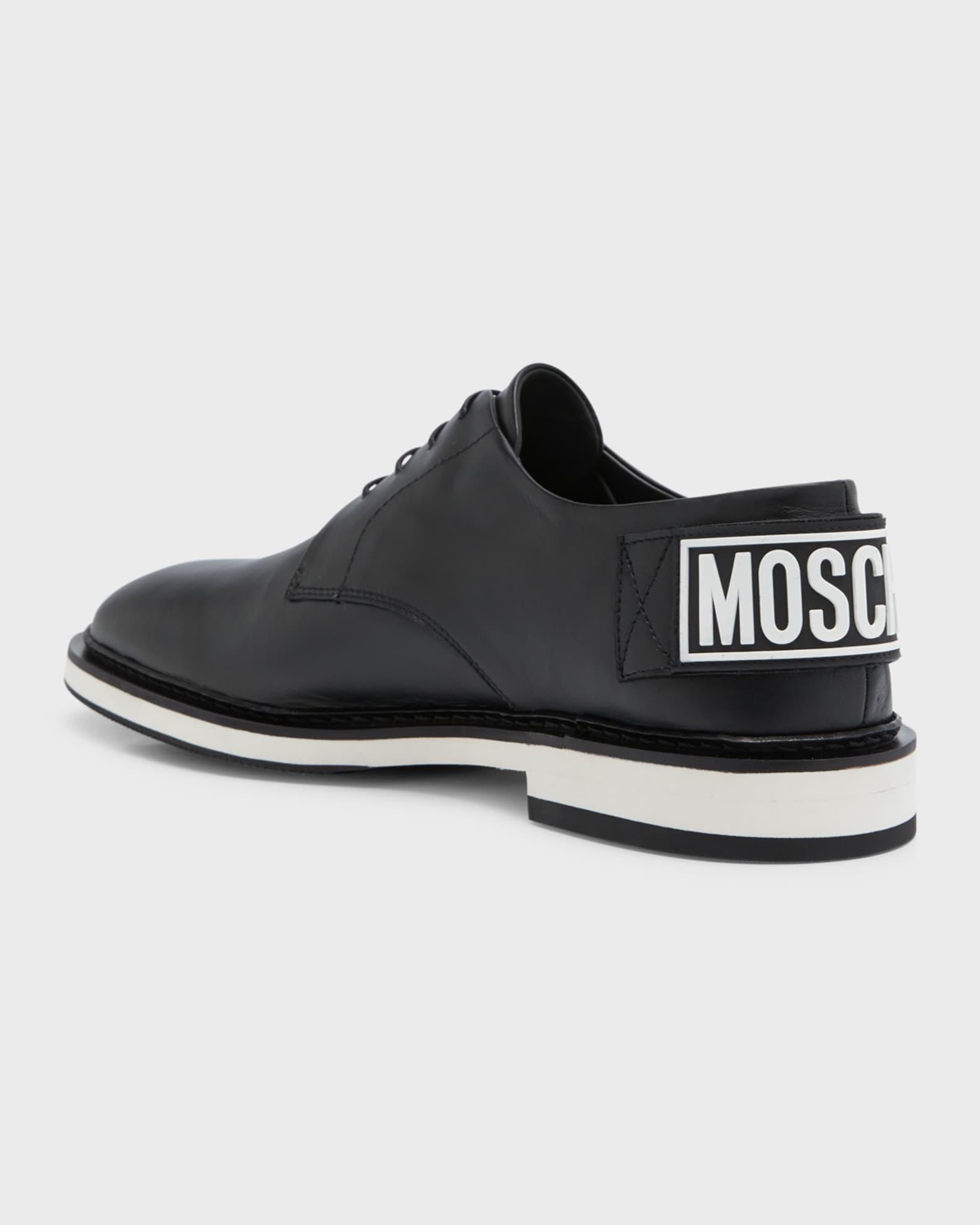 Men's Maxi-Logo Leather Derby Shoes Product Image