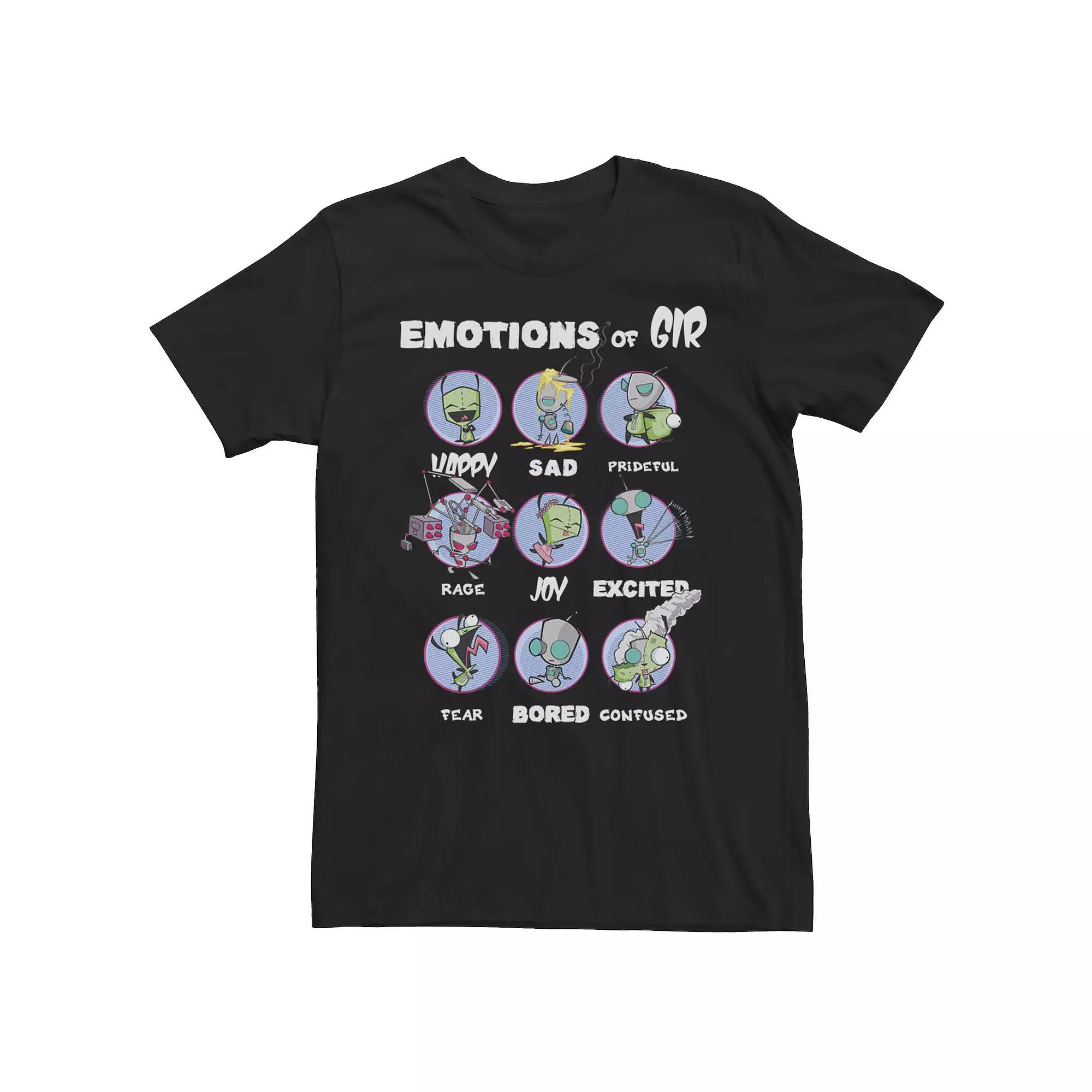 Men's Invader Zim Emotions Of Gir Tee,  Product Image