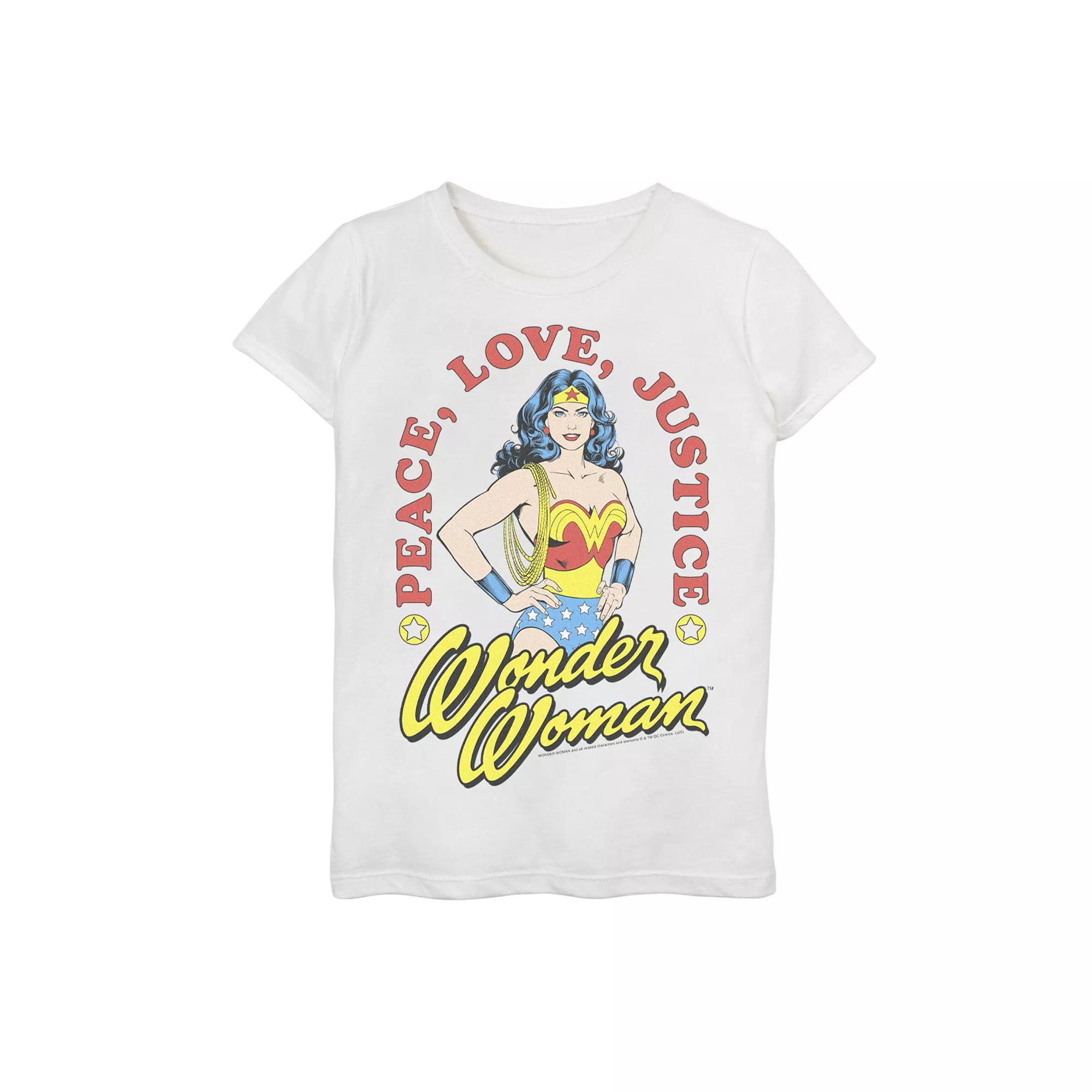 Girls 7-16 Wonder Woman Woman Of Peace Graphic Tee, Girl's,  Product Image