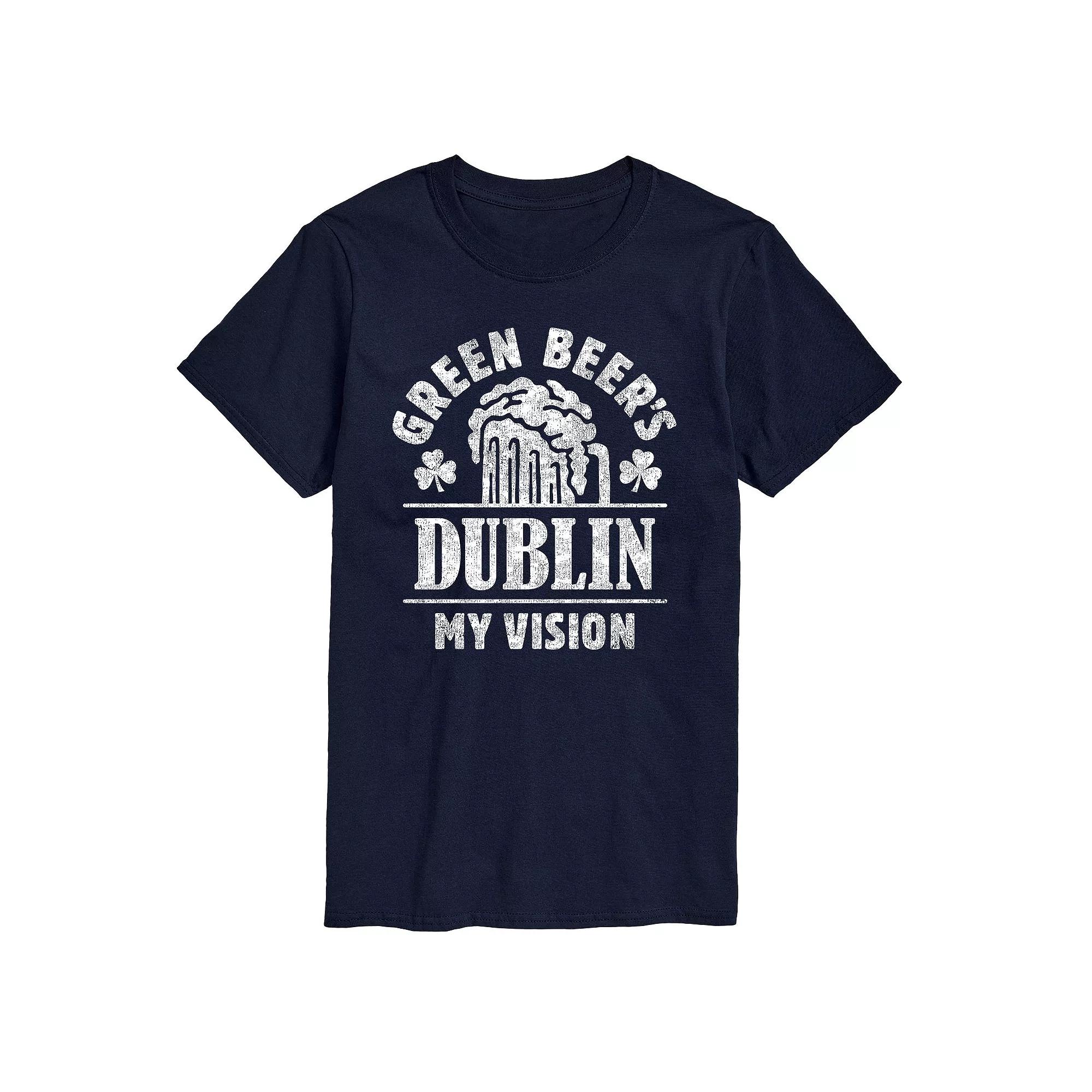 Men's Green Beers Dublin Vision Tee,  Product Image