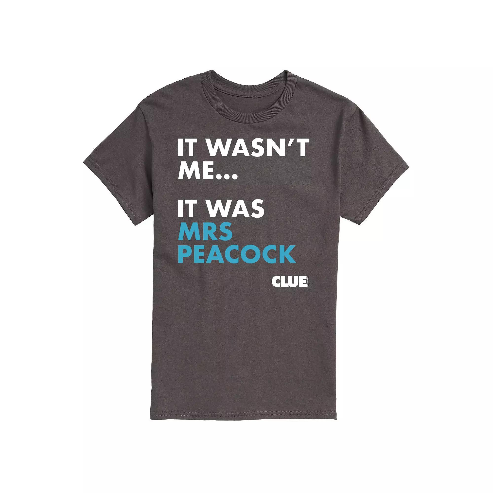 Men's Clue It Was Mrs. Peacock Graphic Tee,  Product Image