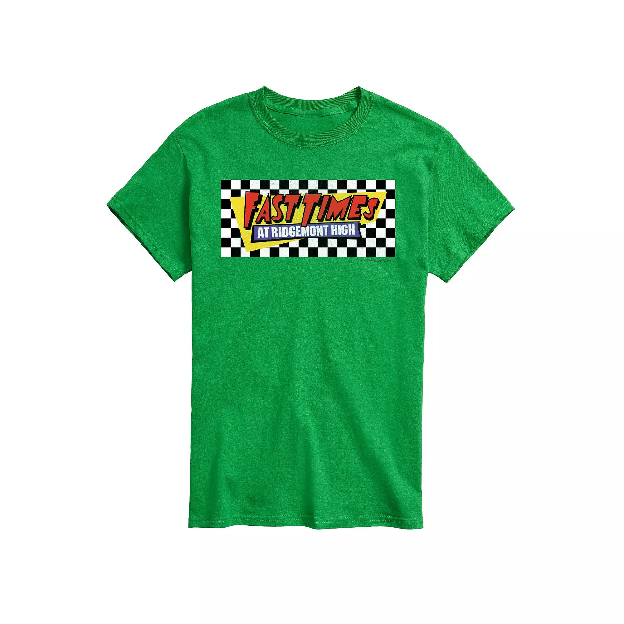 Big & Tall Fast Times At Ridgemont High Checkered Logo Graphic Tee, Men's,  Product Image