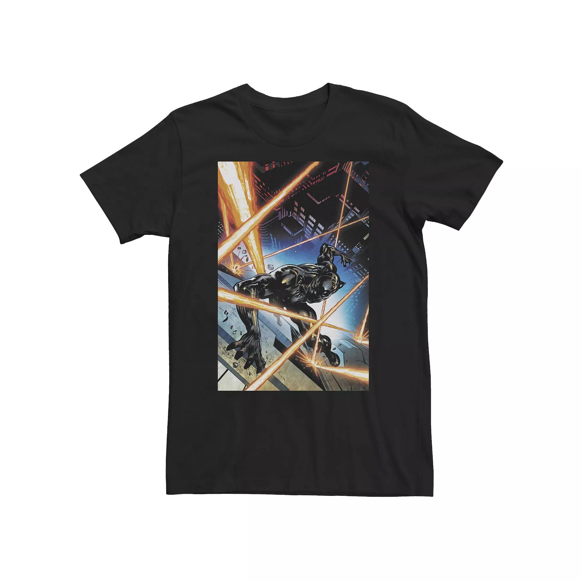 Big & Tall Marvel Black Panther Comixology Comic Cover Tee, Men's,  Product Image