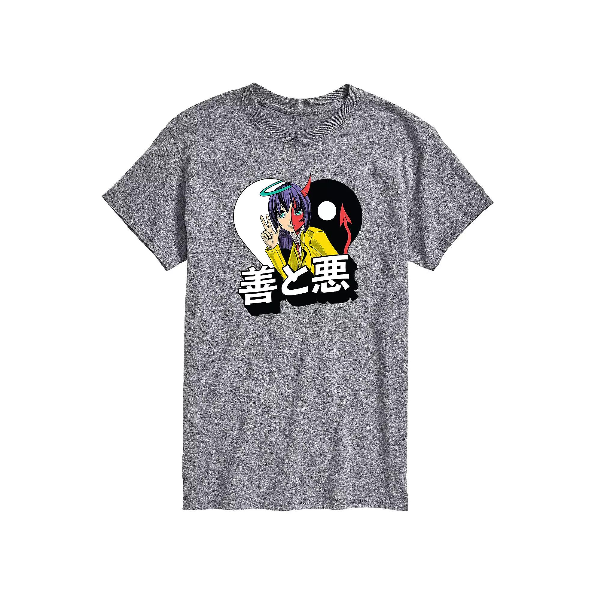 Men's Anime Good And Bad Tee,  Product Image