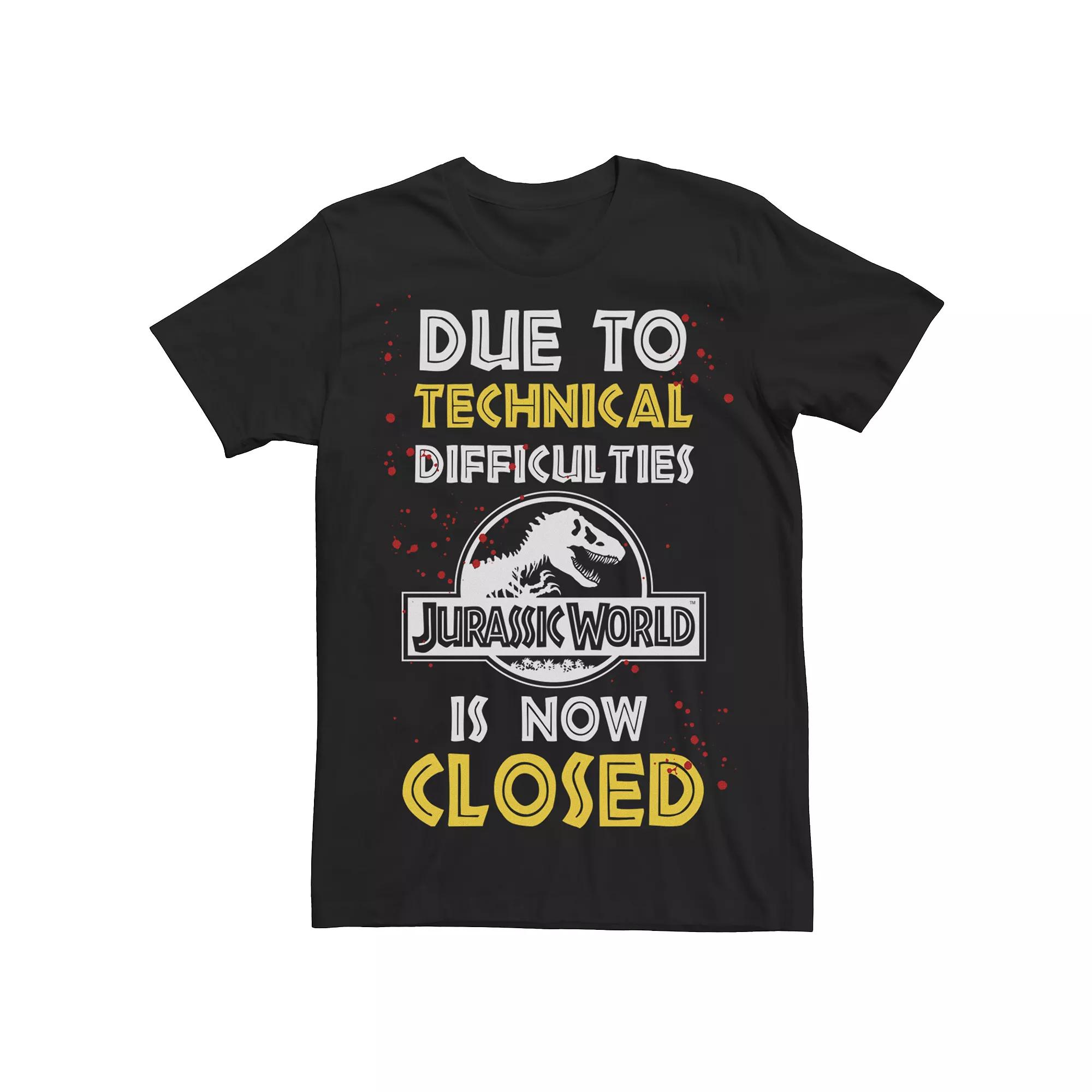 Men's Jurassic World Technical Difficulties Tee,  Product Image