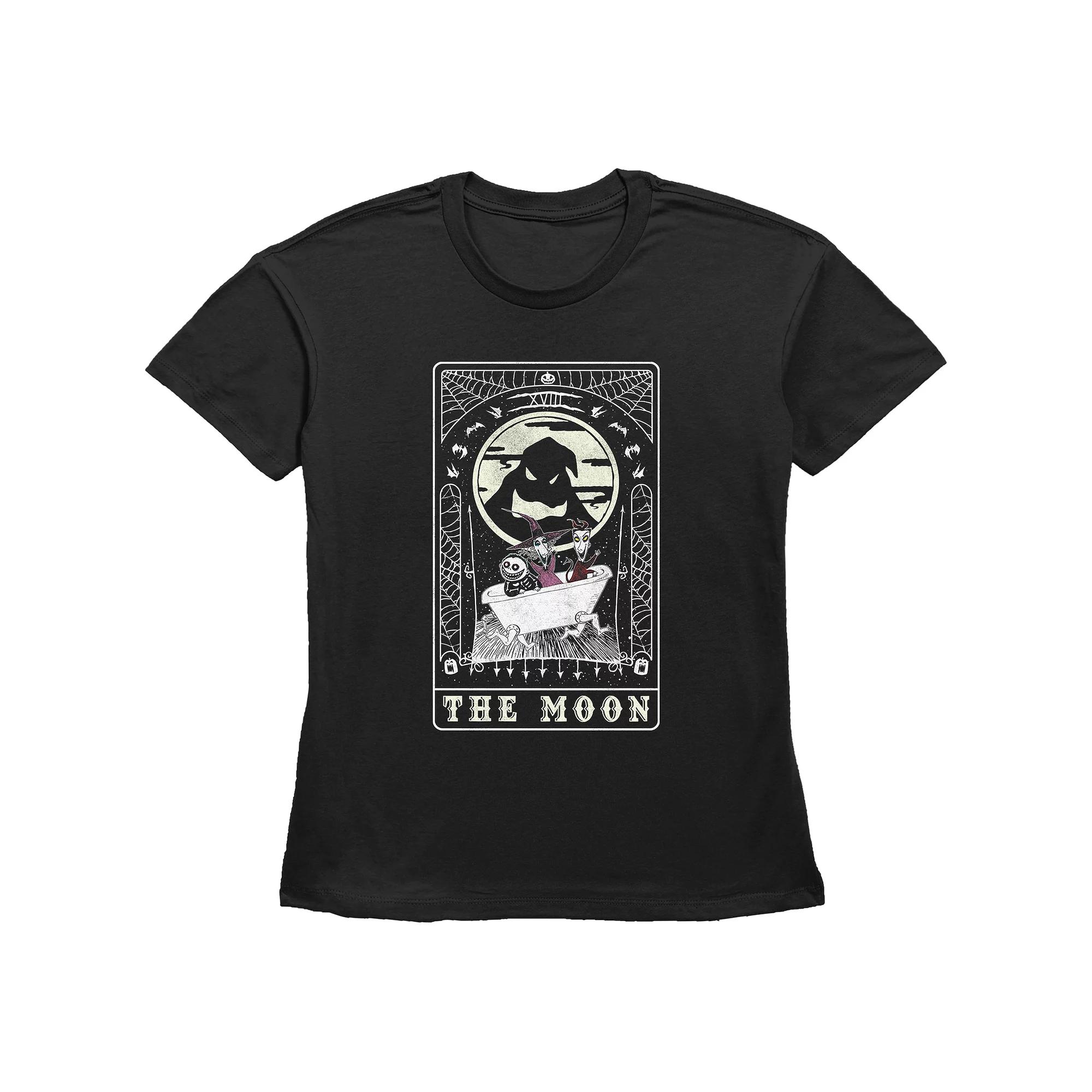 Disney's The Nightmare Before Christmas Juniors' The Moon Tarot Card Graphic Tee, Women's,  Product Image