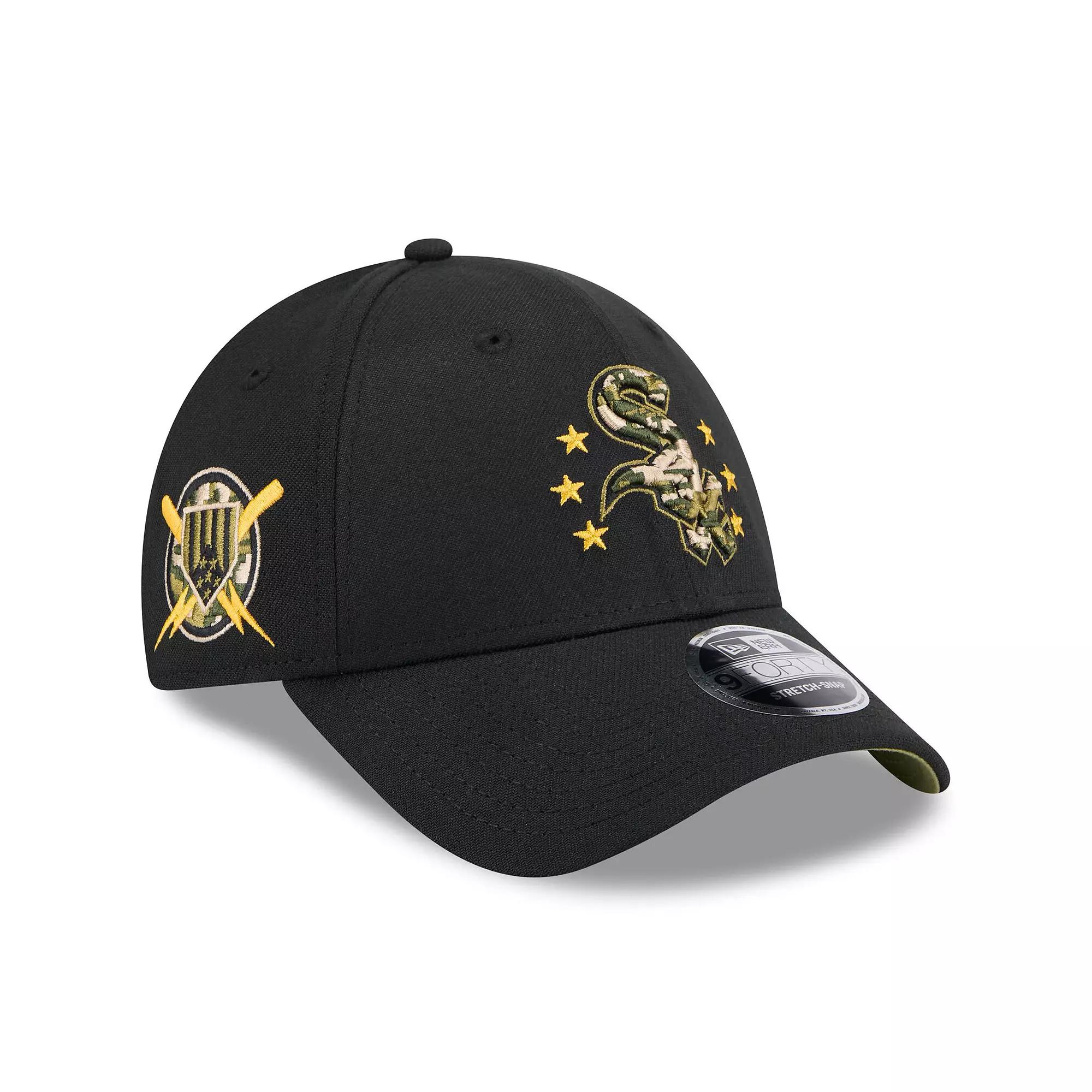 Men's New Era Black Chicago White Sox 2024 Armed Forces Day 9FORTY Adjustable Hat Product Image
