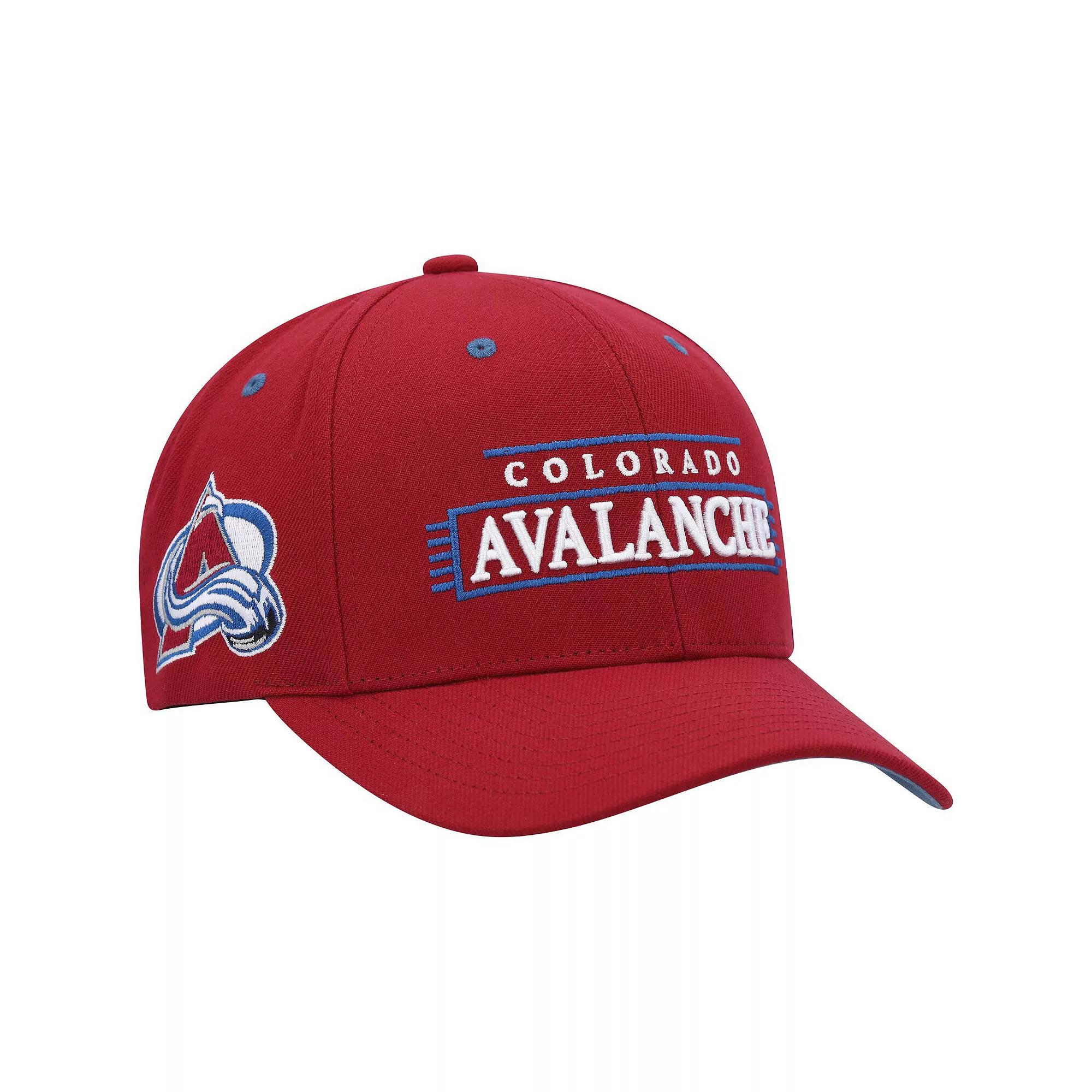 Men's Mitchell & Ness Burgundy Colorado Avalanche LOFI Pro Snapback Hat, Red Product Image