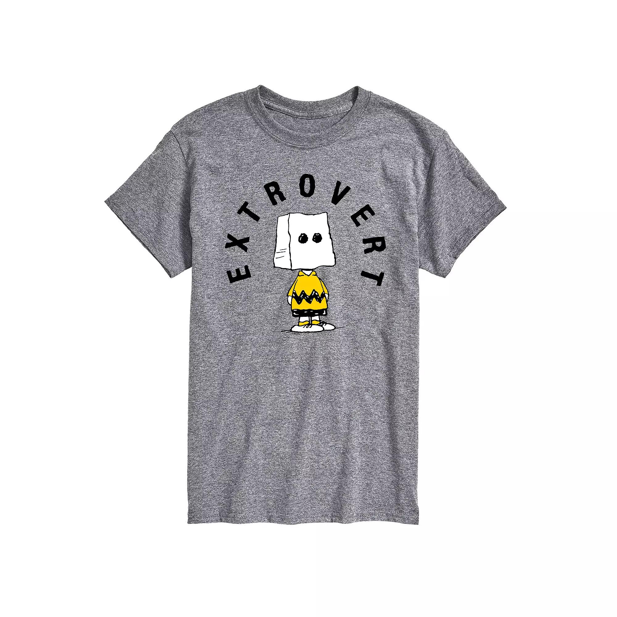 Big & Tall Peanuts Charlie Brown Extrovert Graphic Tee, Men's,  Product Image