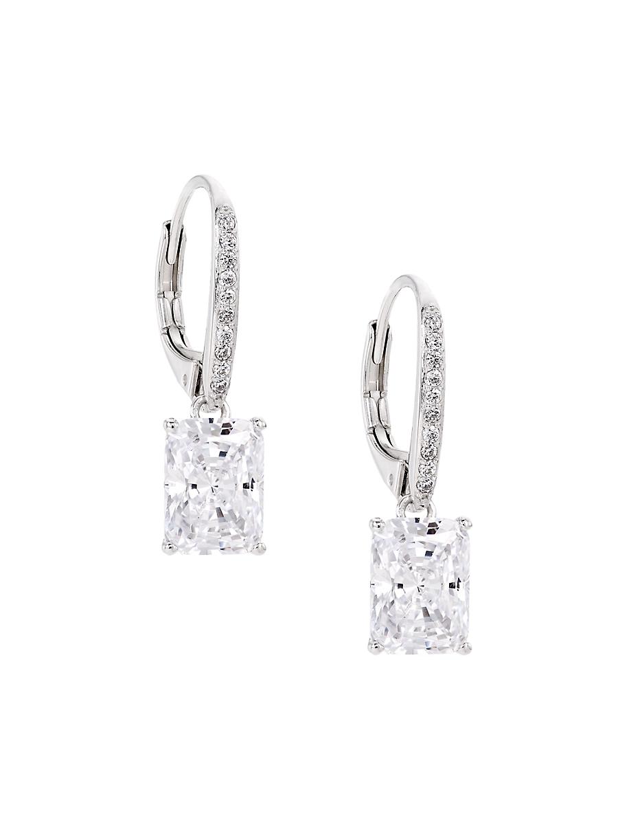 Womens Modern Love Sterling Silver & Cubic Zirconia Drop Earrings Product Image