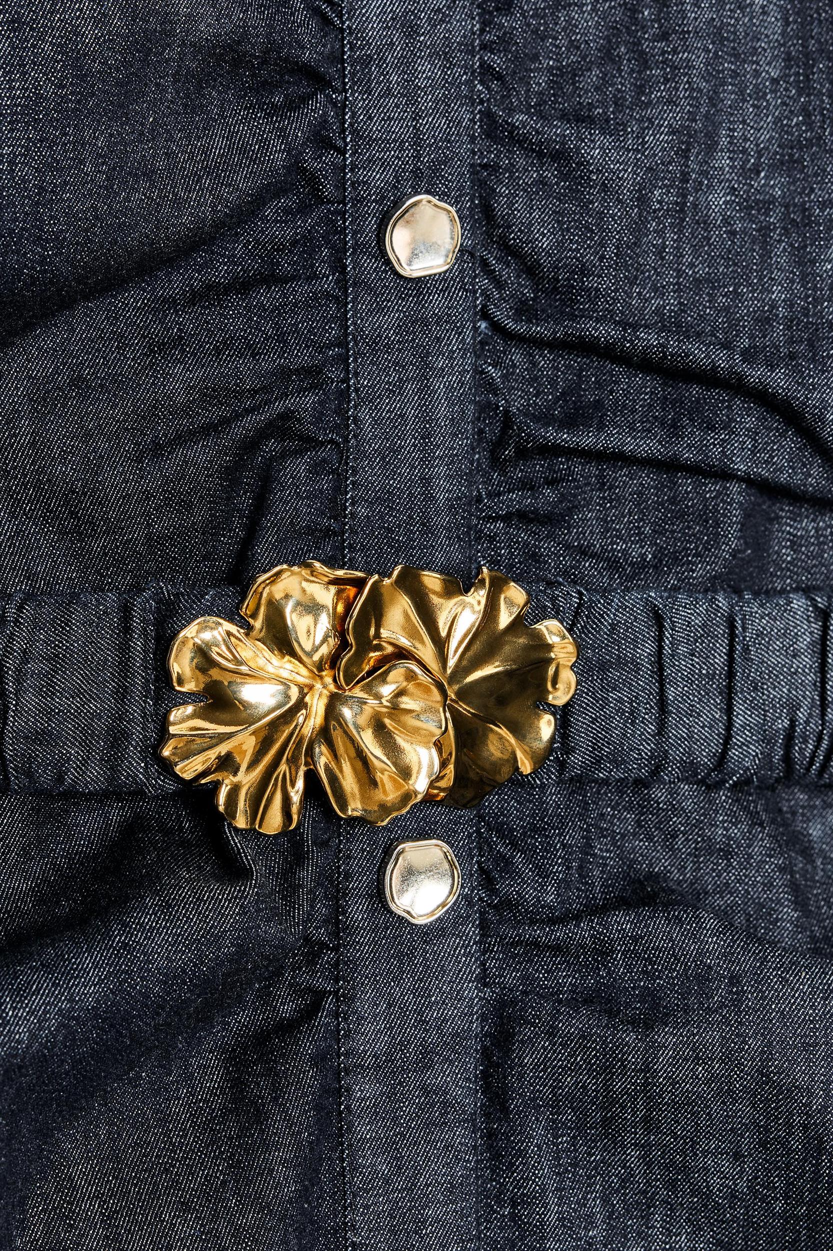 Z1975 BELTED DRAPED DENIM MIDI DRESS Product Image