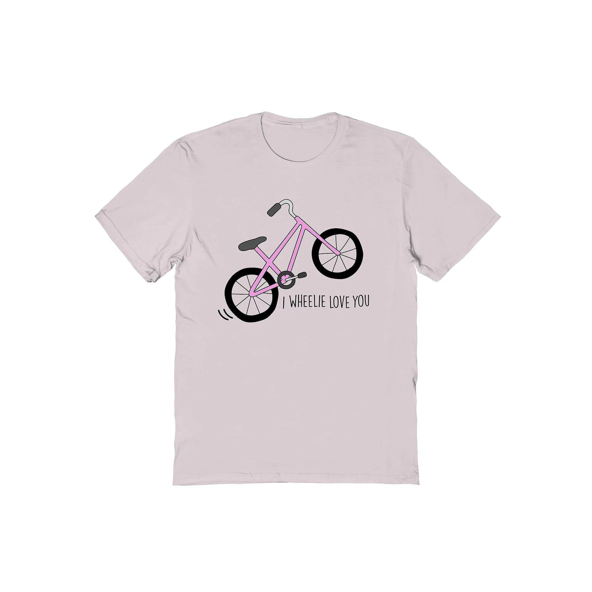 Men's I Wheelie Love You Valentine's Day Graphic Tee, Adult Unisex,  Product Image