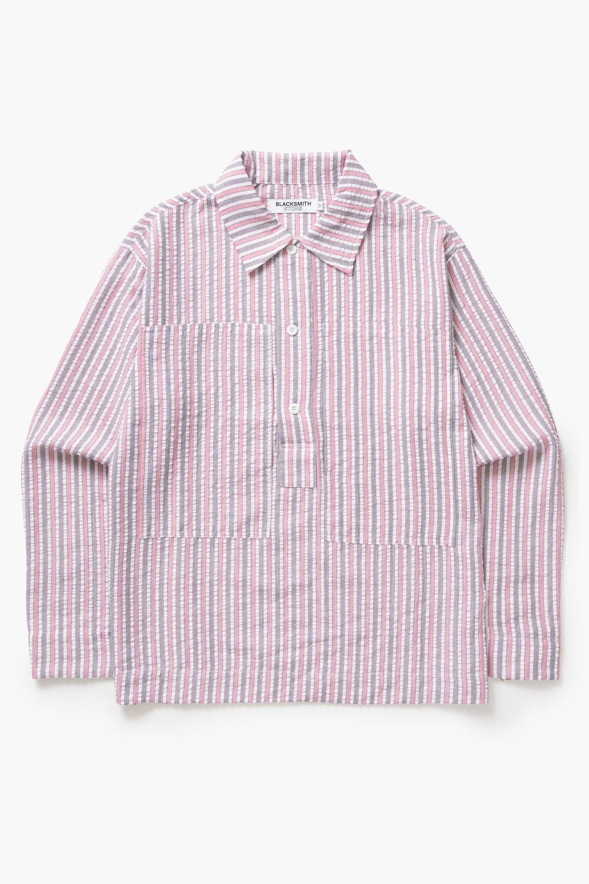 Blacksmith - Striped Military Popover - Red Product Image
