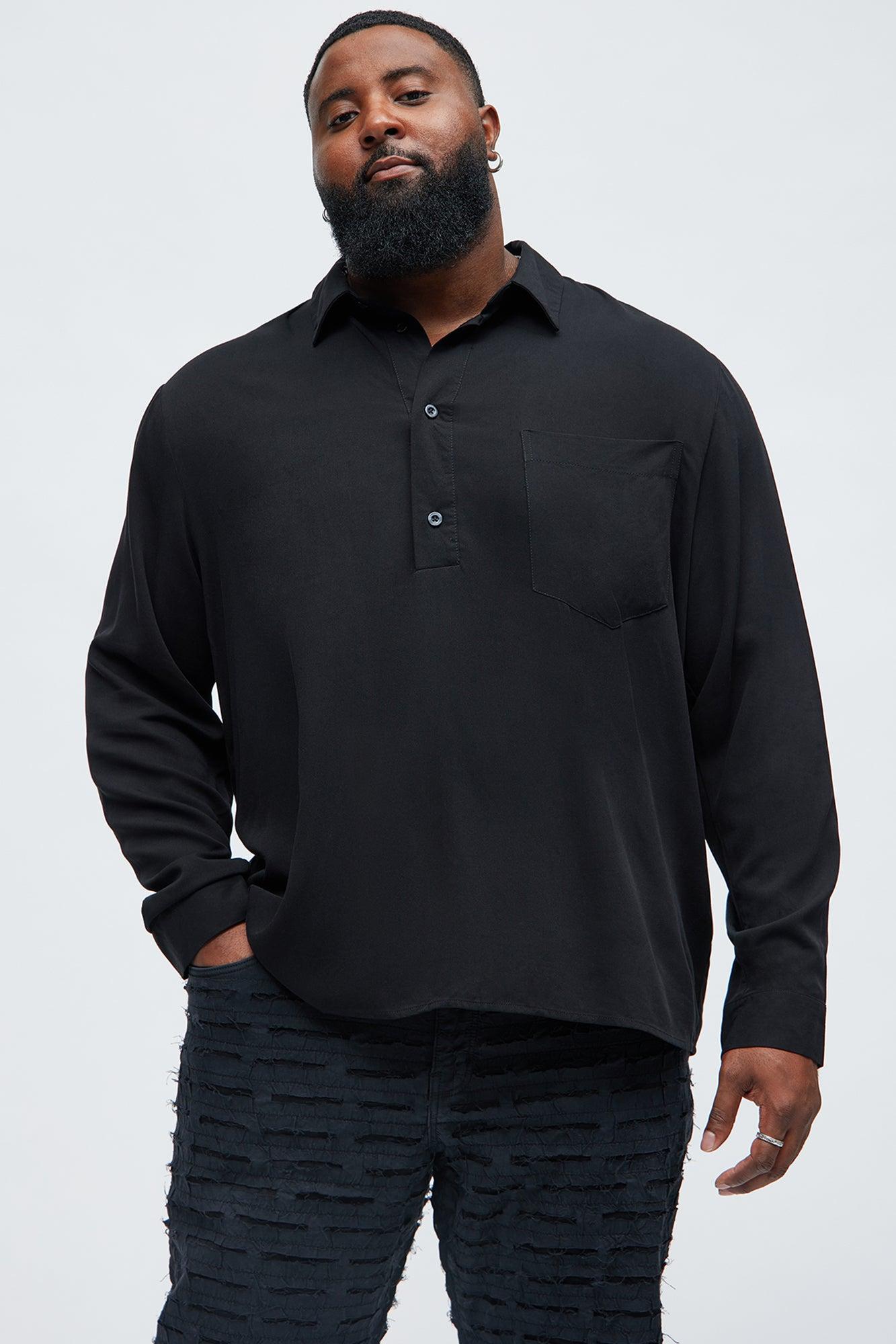 Easy Popover Shirt - Black Product Image