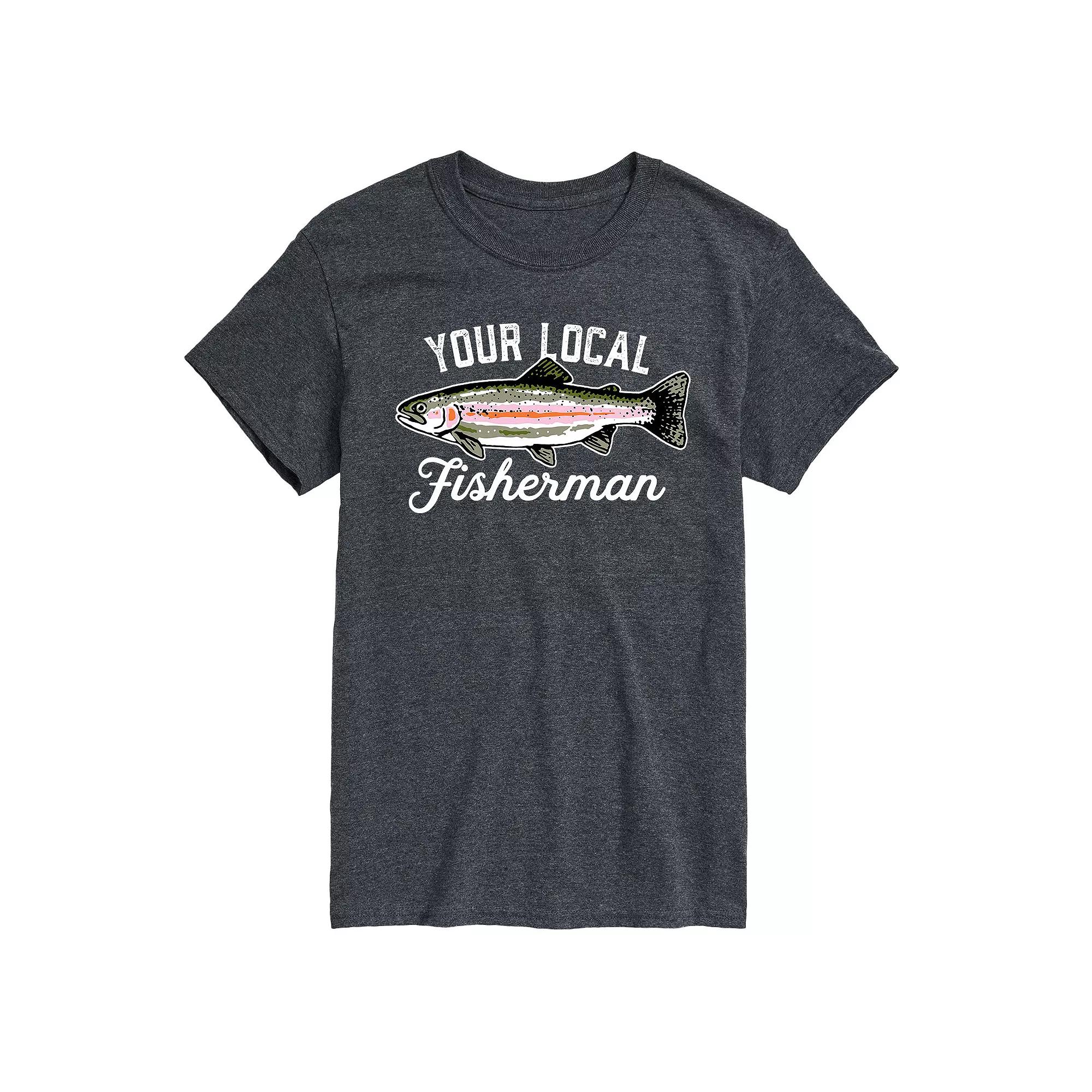 Big & Tall Your Local Fisherman Graphic Tee, Men's,  Product Image