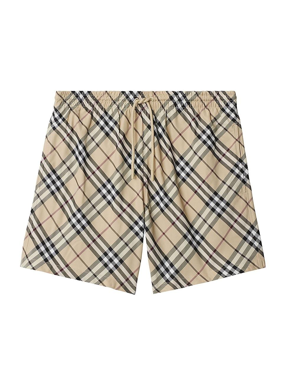 Mens Check Swim Shorts Product Image